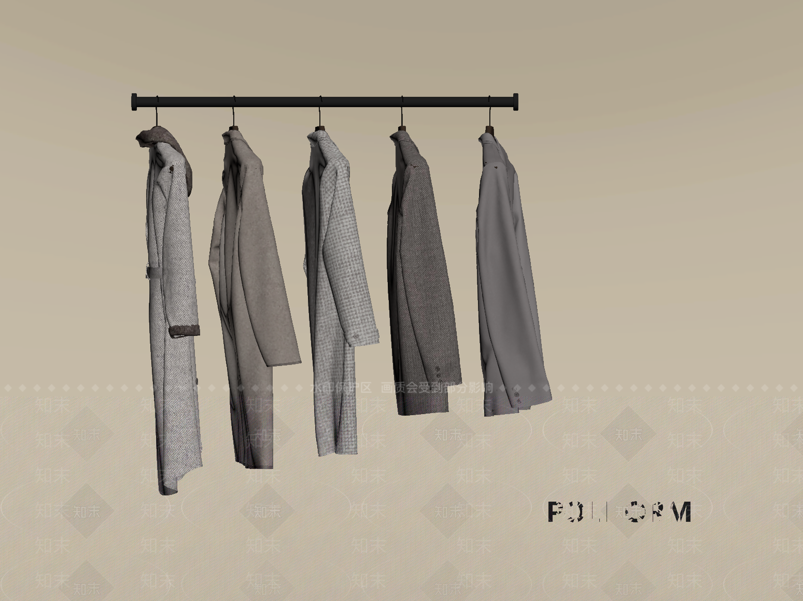 衣服SU模型下载【ID:1187611403】