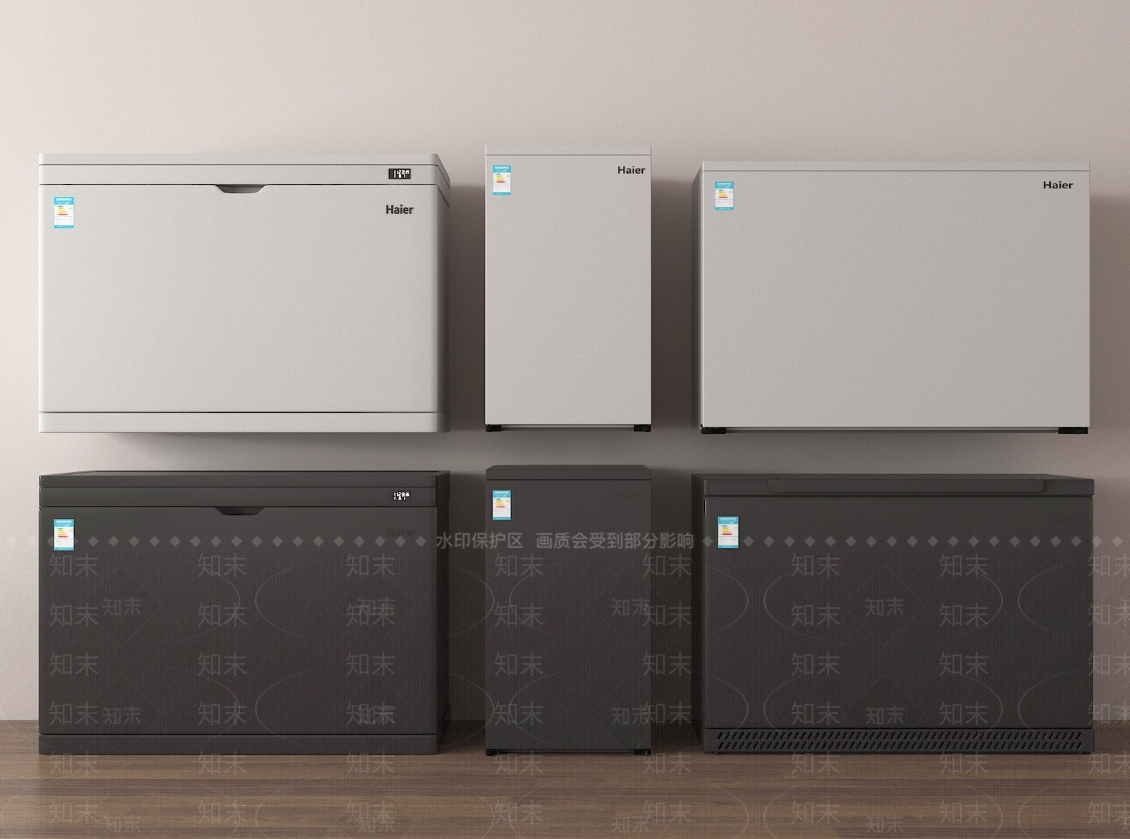 现代冰箱柜3D模型下载【ID:1187613973】