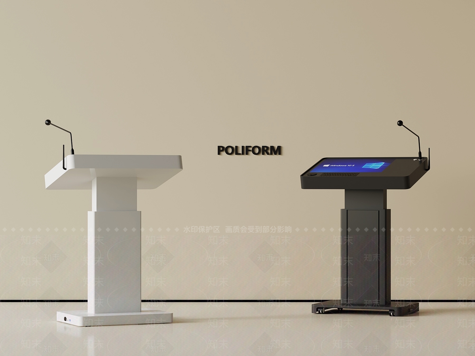 现代讲台3D模型下载【ID:1187614915】