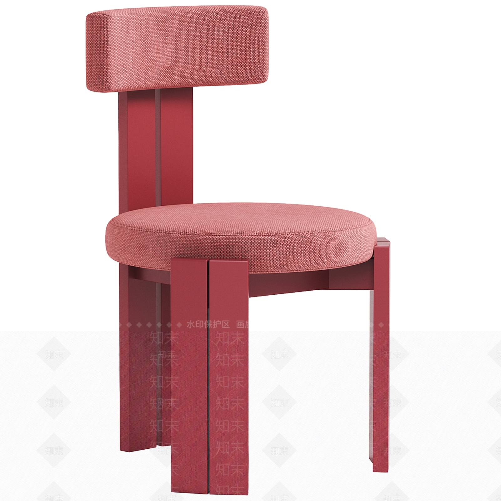 新中式现代餐椅3D模型下载【ID:1187616827】