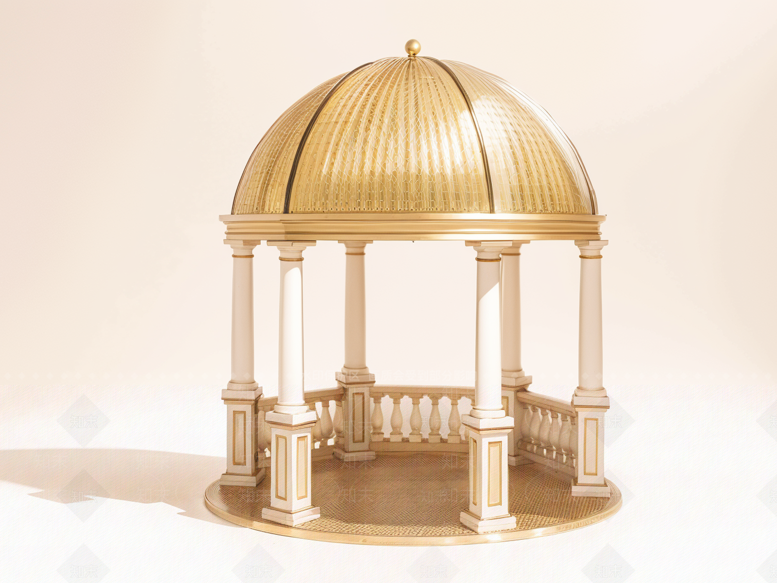 欧式现代塔楼SU模型下载【ID:1187617109】