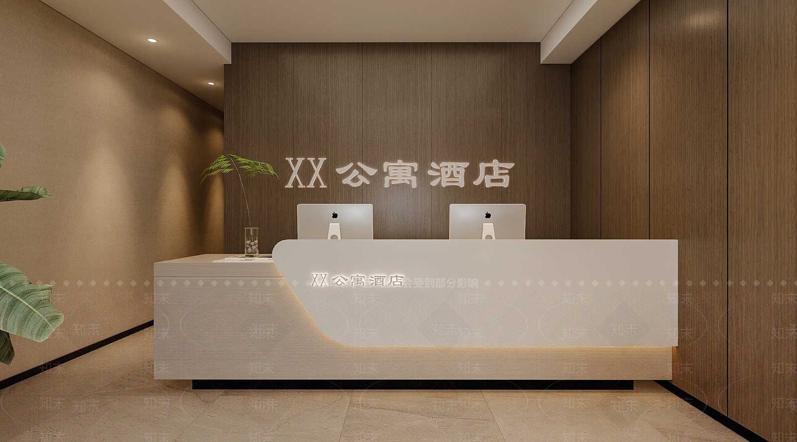 现代酒店3D模型下载【ID:1187619087】