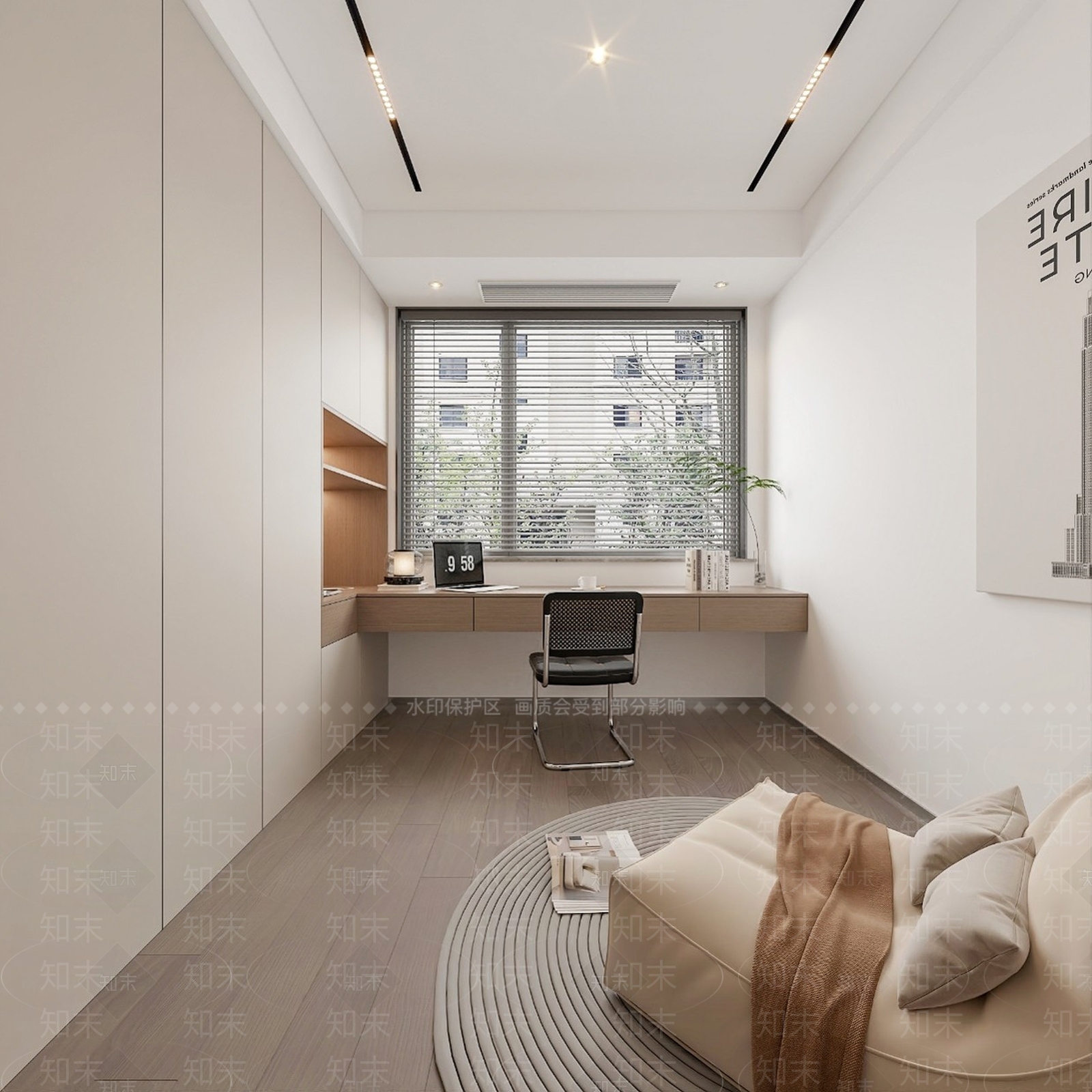 现代家居卧室3D模型下载【ID:1187622397】