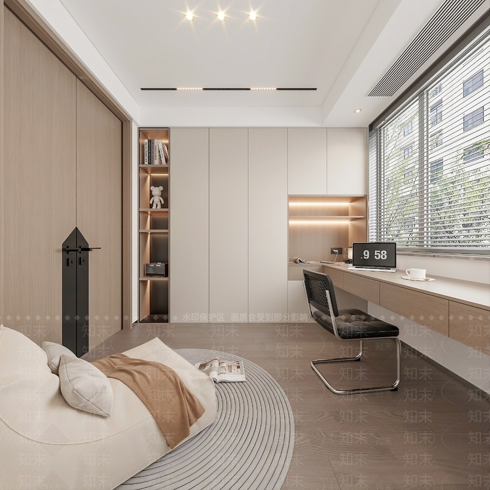 现代家居卧室3D模型下载【ID:1187622397】