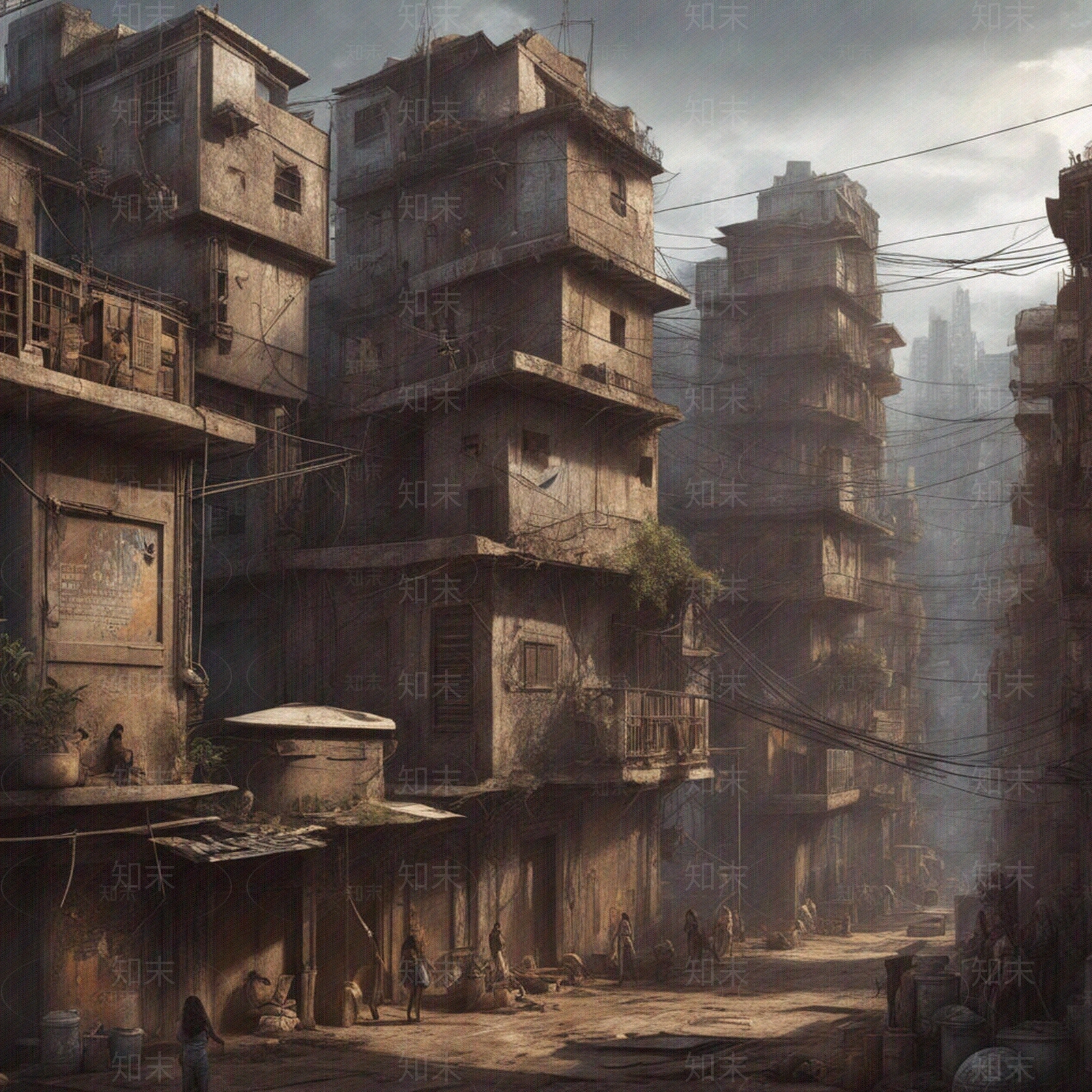 现代街道外景贴图下载【ID:1187625923】