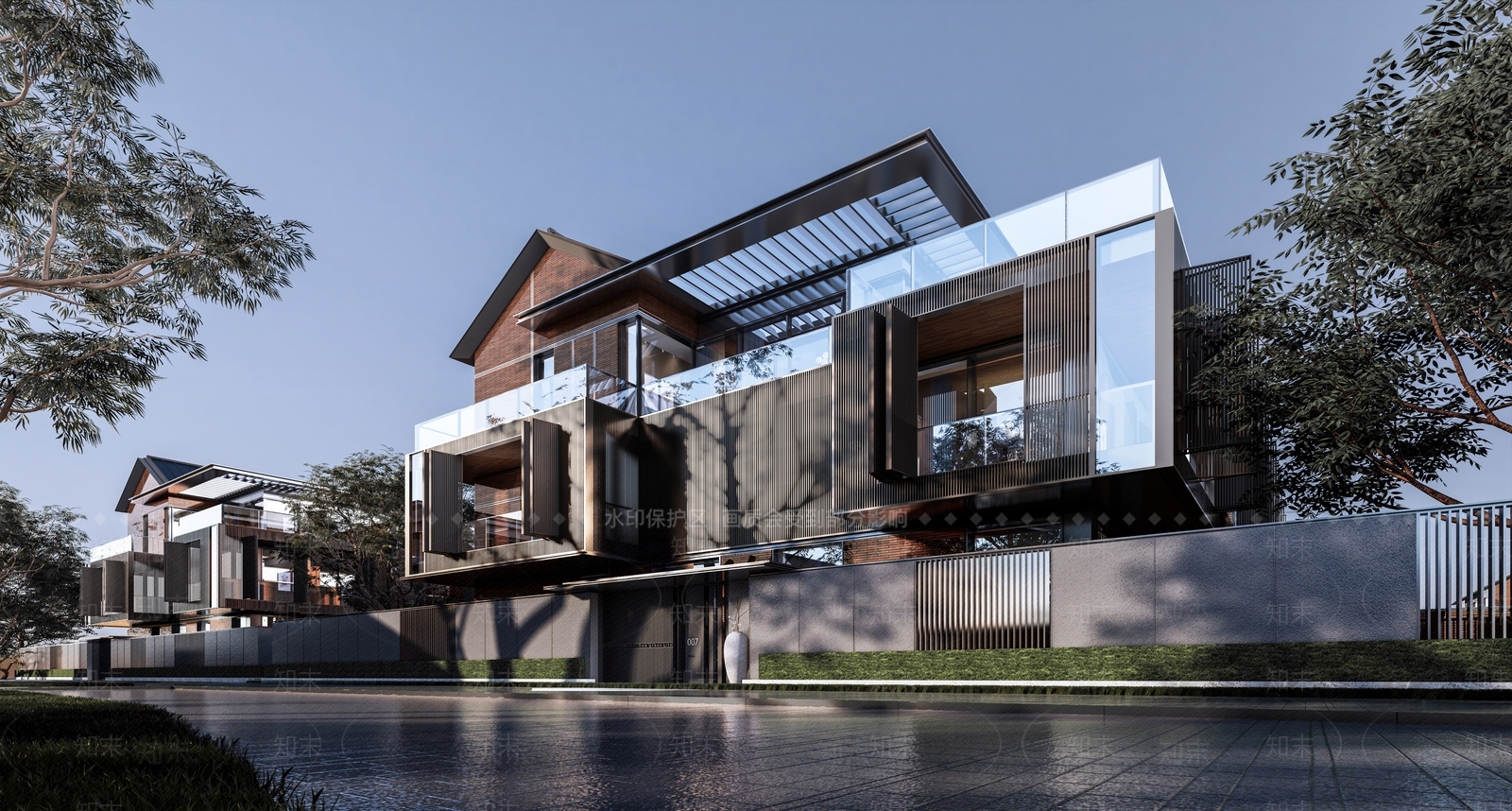 现代多层住宅SU模型下载【ID:1187635106】