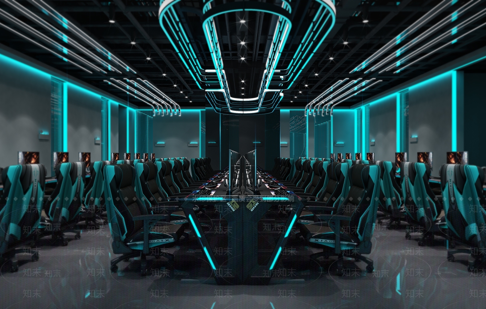 简约办公区3D模型下载【ID:1215045870】