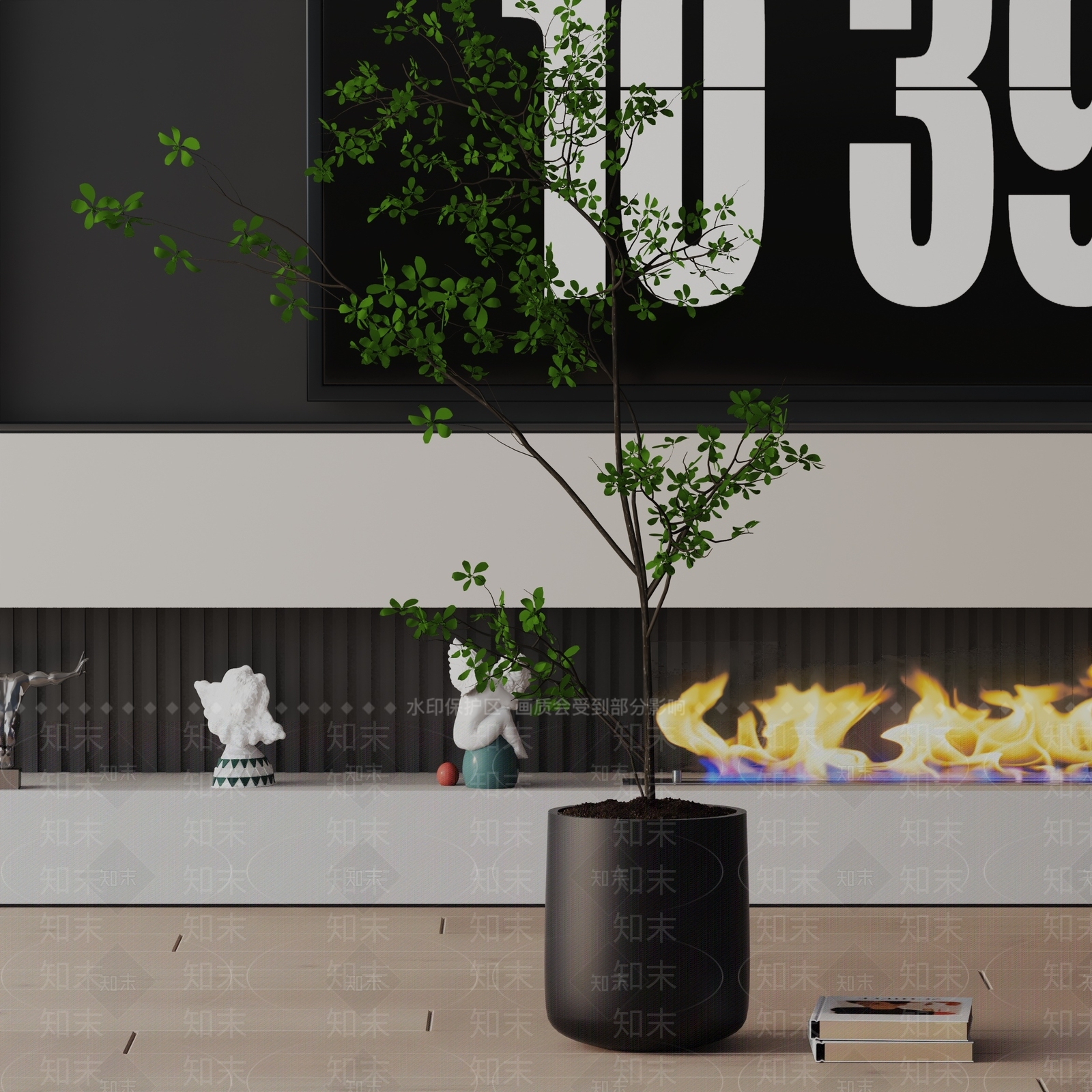 盆栽3D模型下载【ID:1187639357】