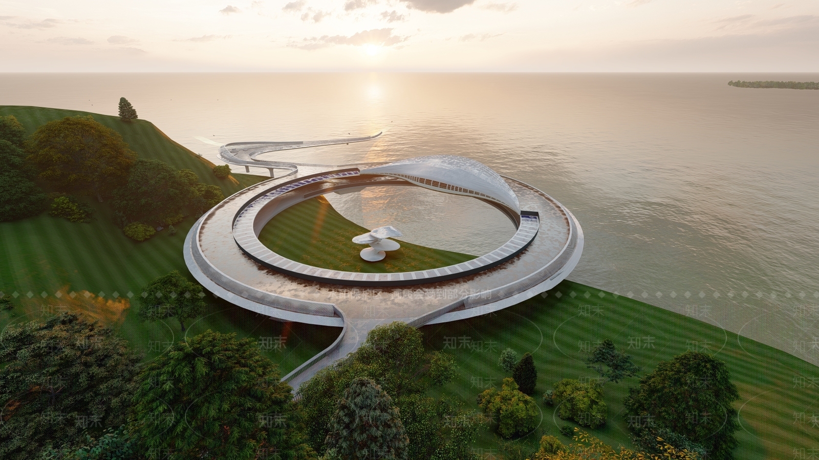 现代廊架SU模型下载【ID:1187643346】