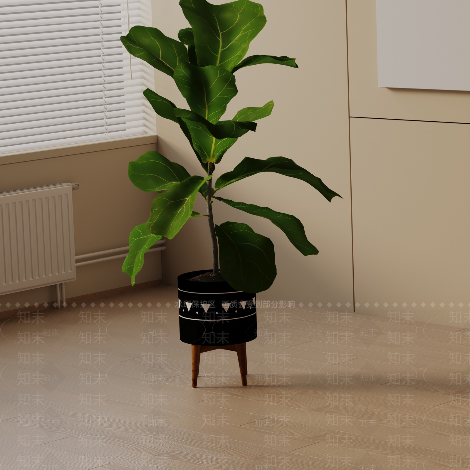 盆栽3D模型下载【ID:1187646325】