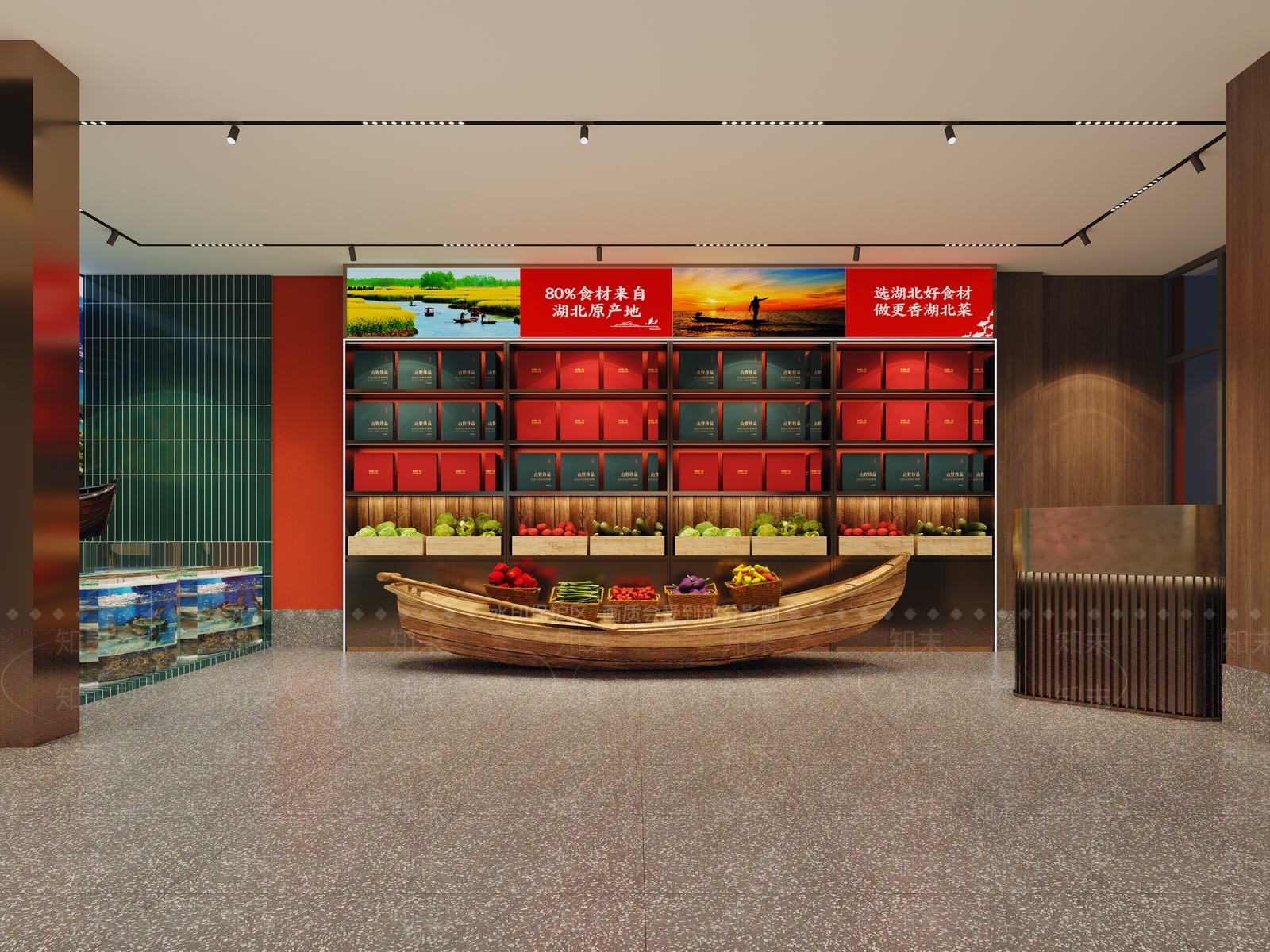 新中式中餐厅3D模型下载【ID:1187647134】