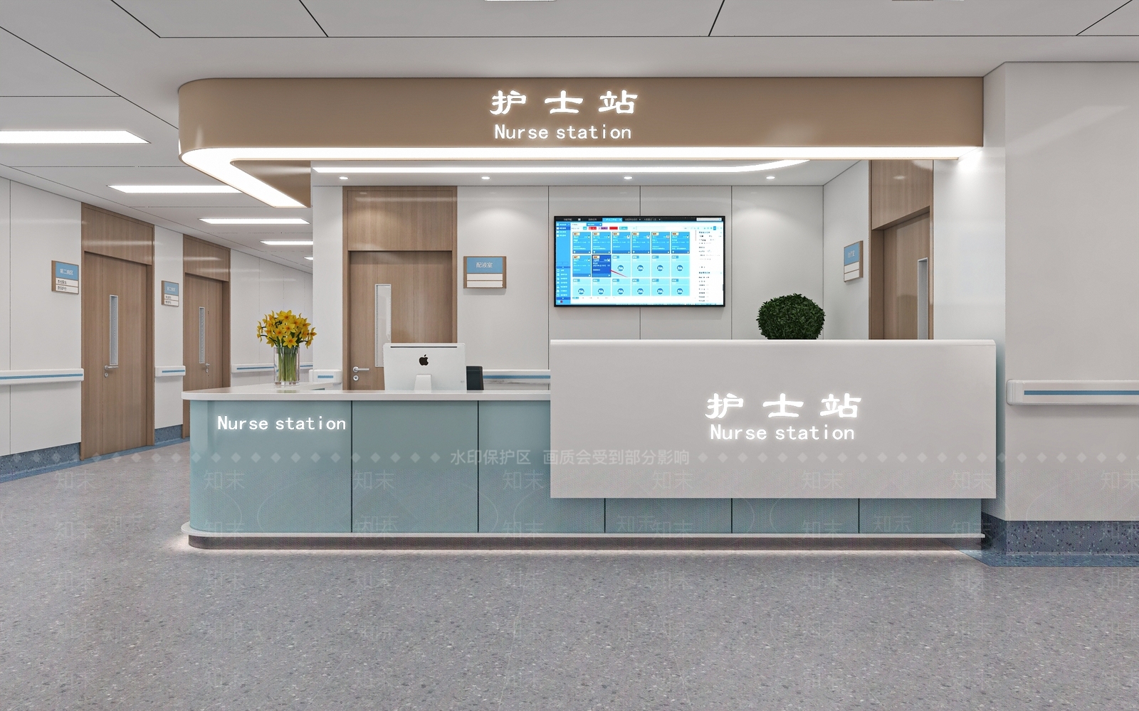 现代医院3D模型下载【ID:1187647919】