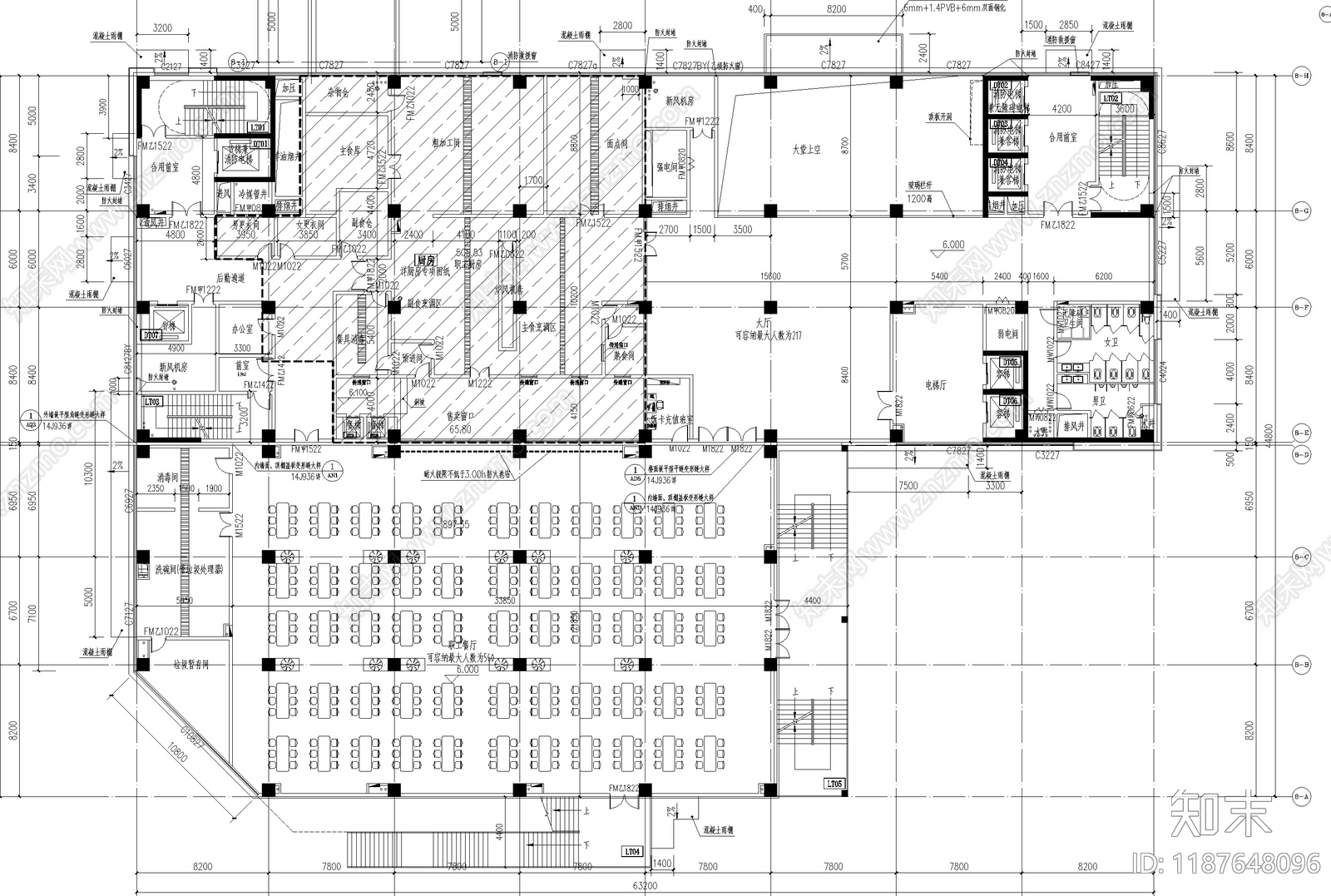 现代医院建筑cad施工图下载【ID:1187648096】
