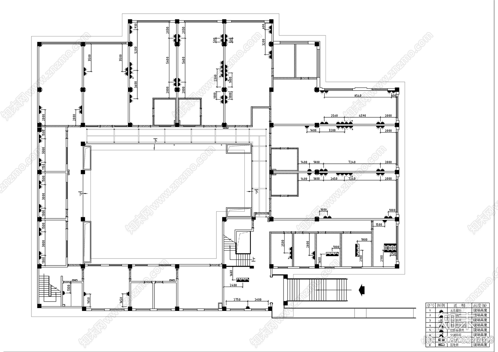 现代幼儿园cad施工图下载【ID:1187654449】