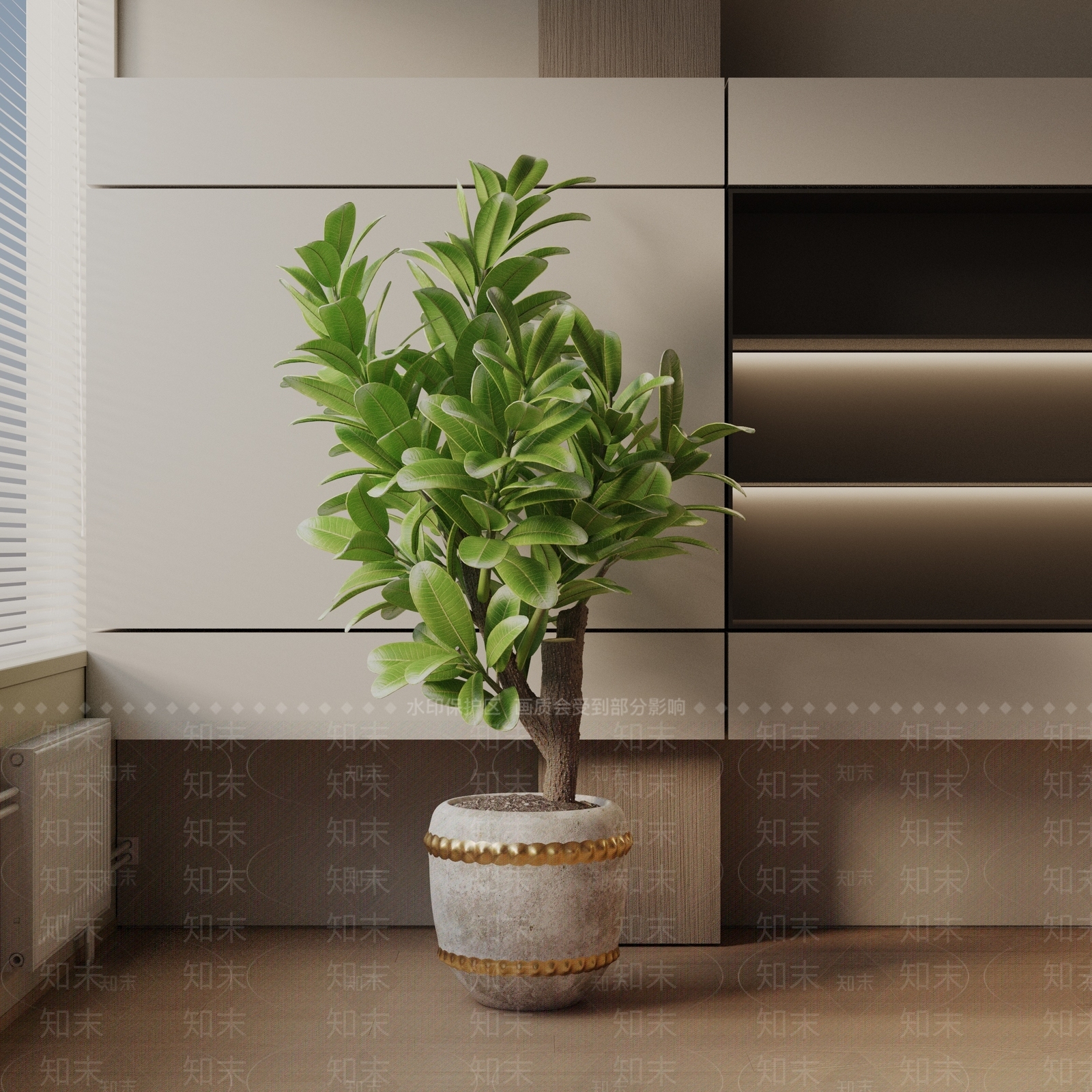 盆栽3D模型下载【ID:1187655056】