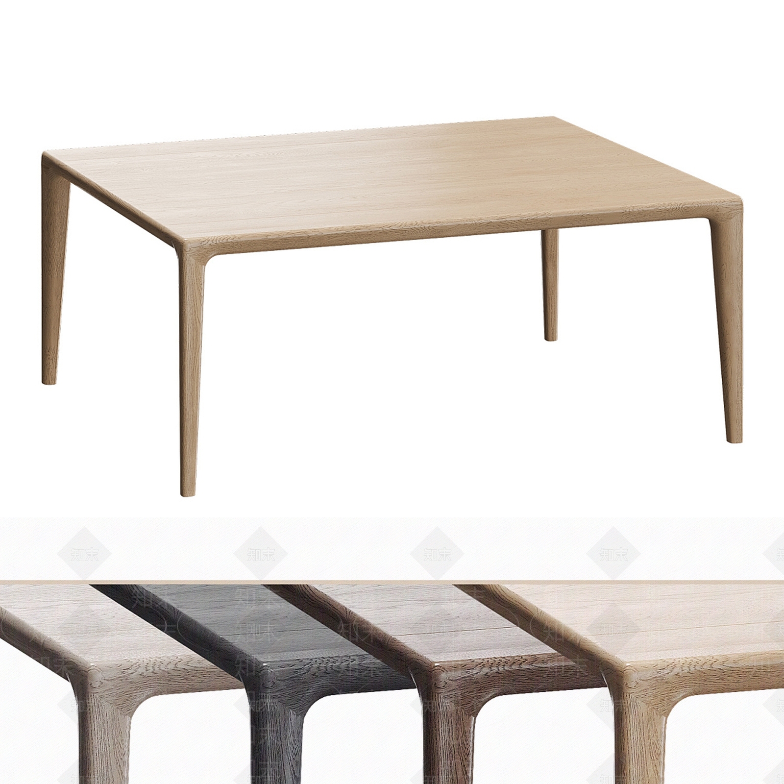 北欧餐桌3D模型下载【ID:1187655103】