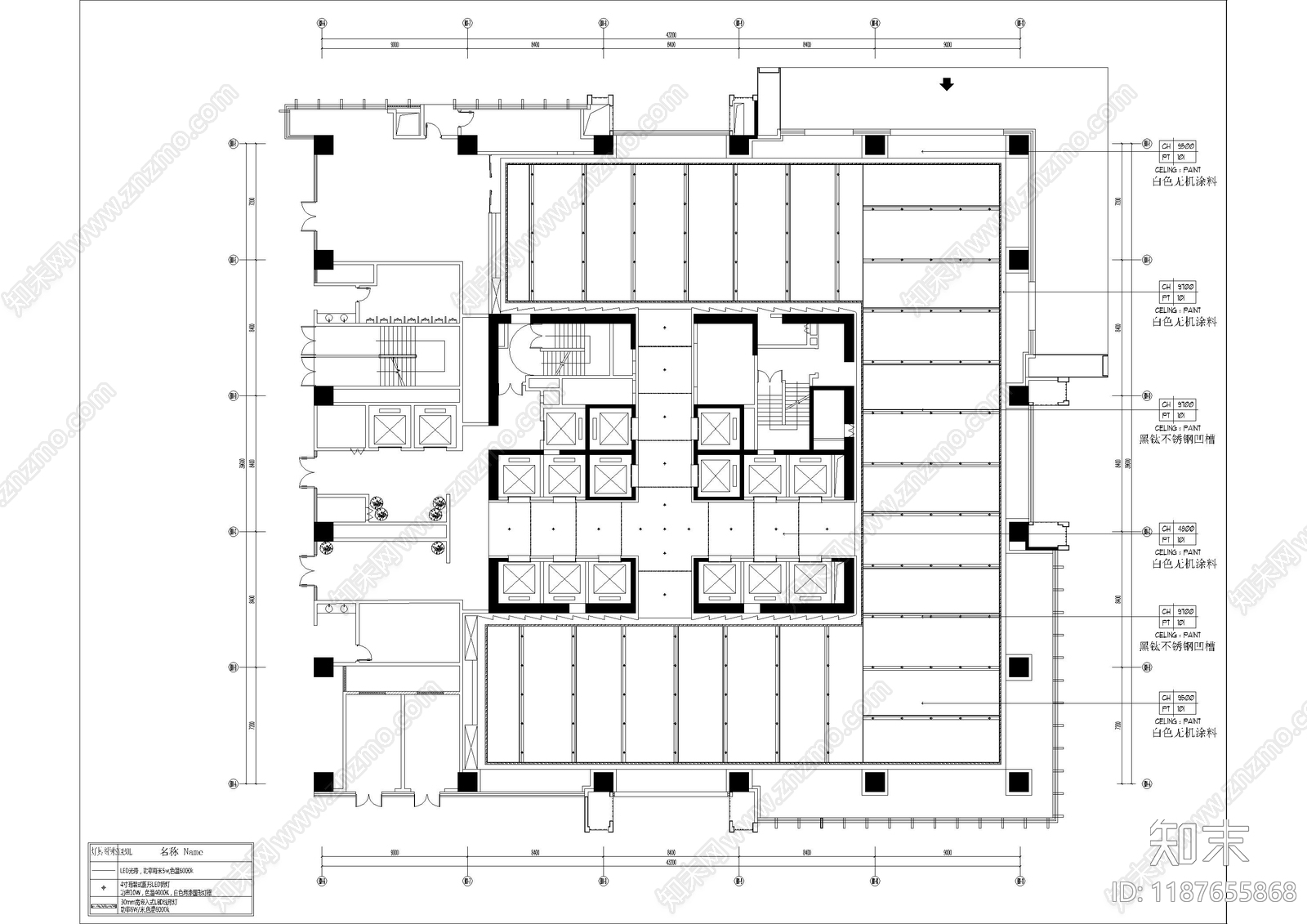 办公大堂cad施工图下载【ID:1187655868】