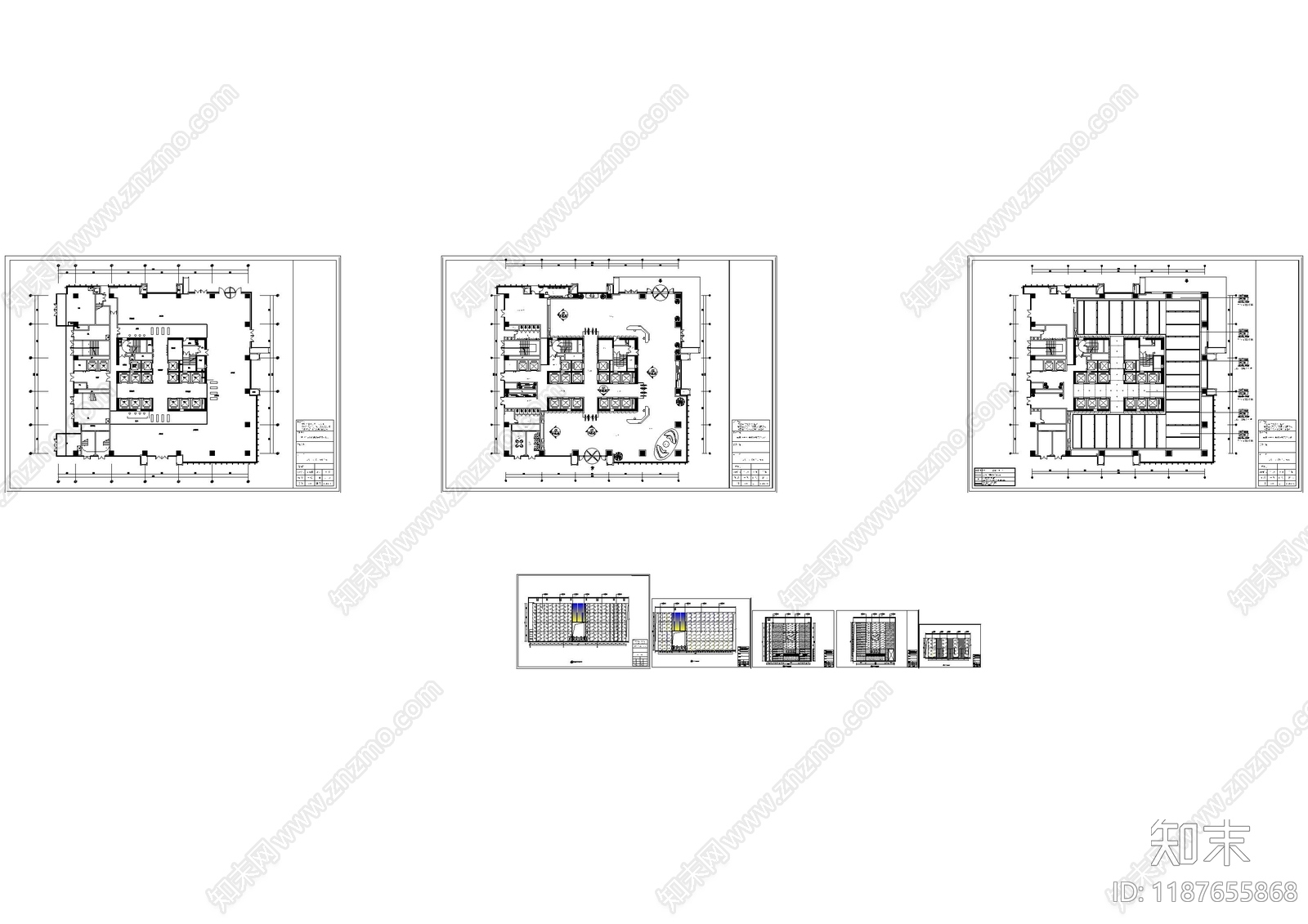 办公大堂cad施工图下载【ID:1187655868】