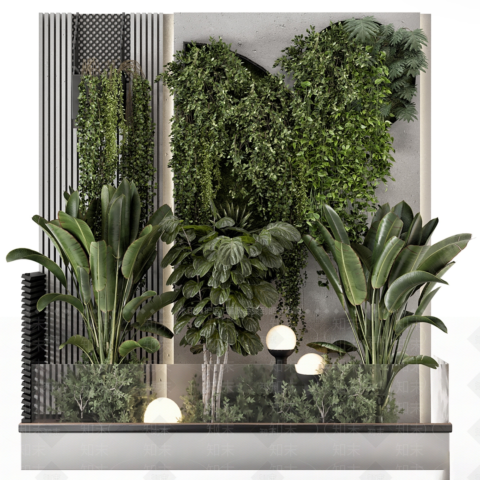 植物堆3D模型下载【ID:1187657821】