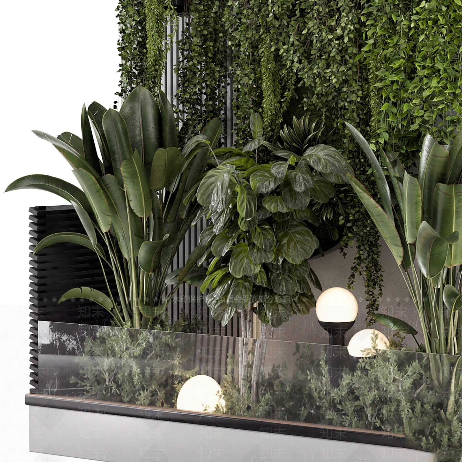 植物堆3D模型下载【ID:1187657821】