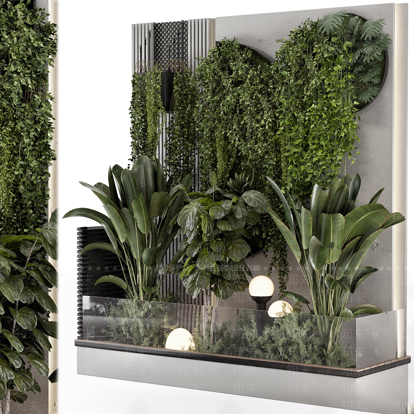 植物堆3D模型下载【ID:1187657821】