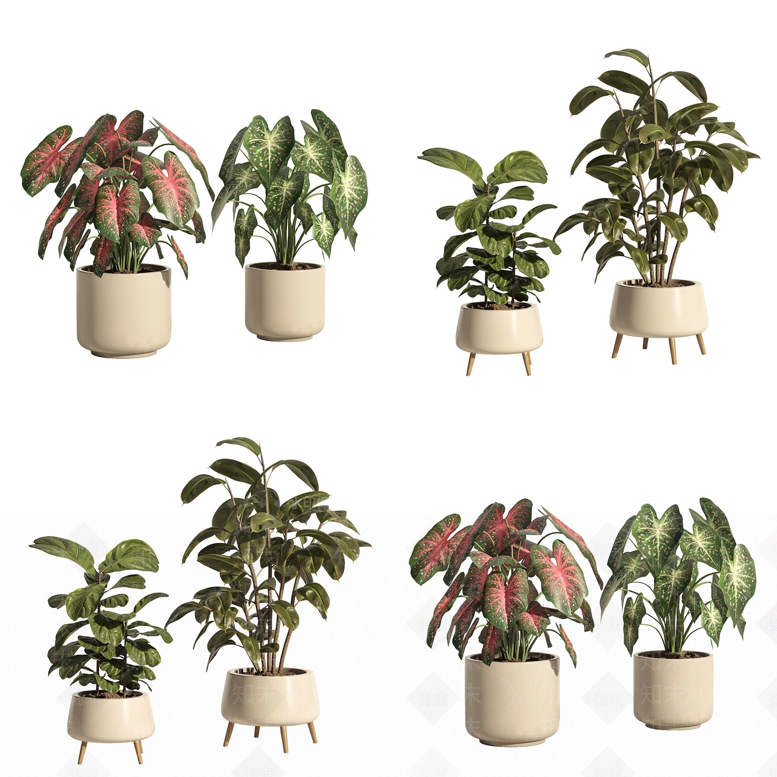 盆栽3D模型下载【ID:1187660505】