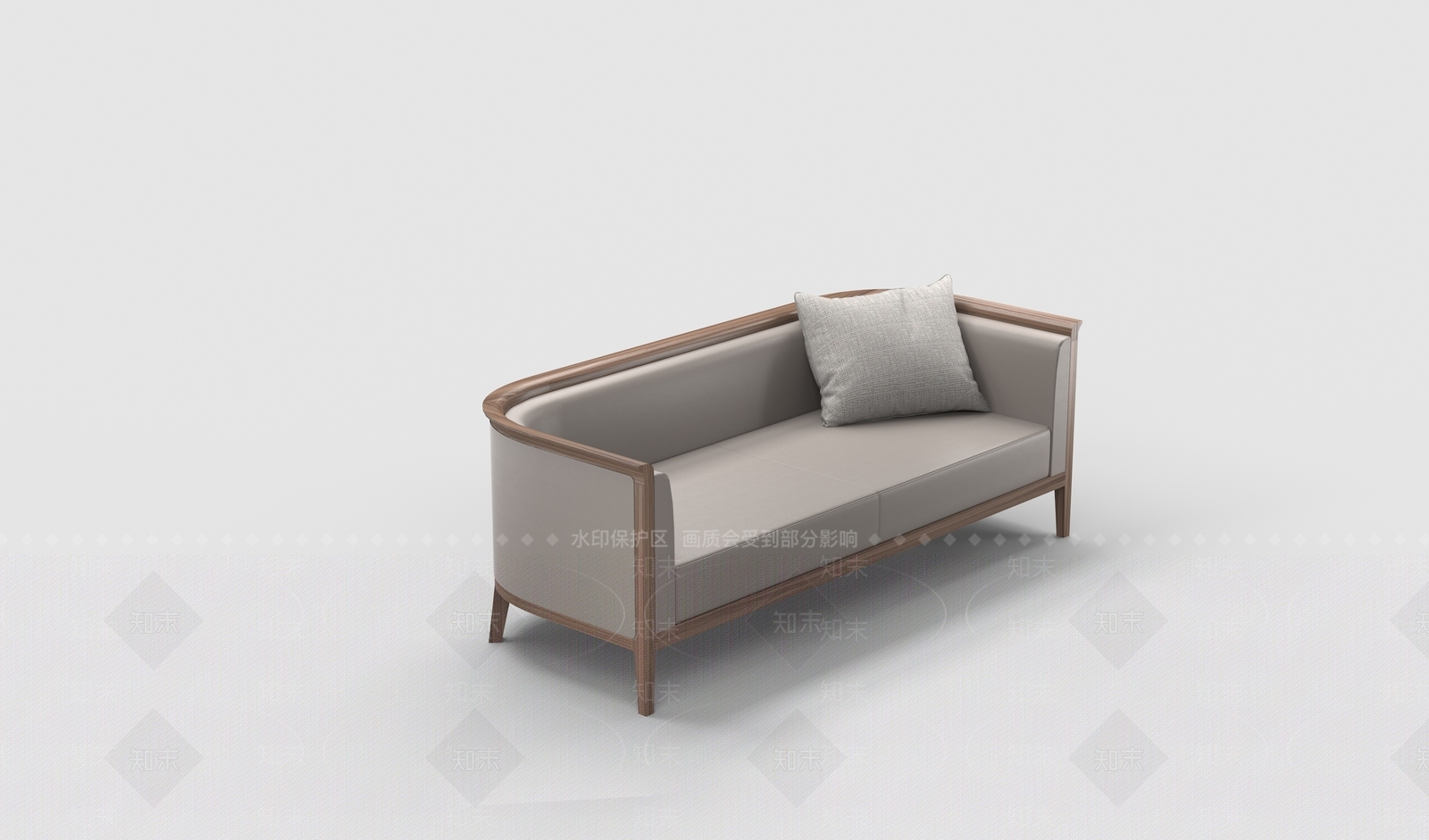 三人沙发3D模型精品下载_3dmax模型_知末网