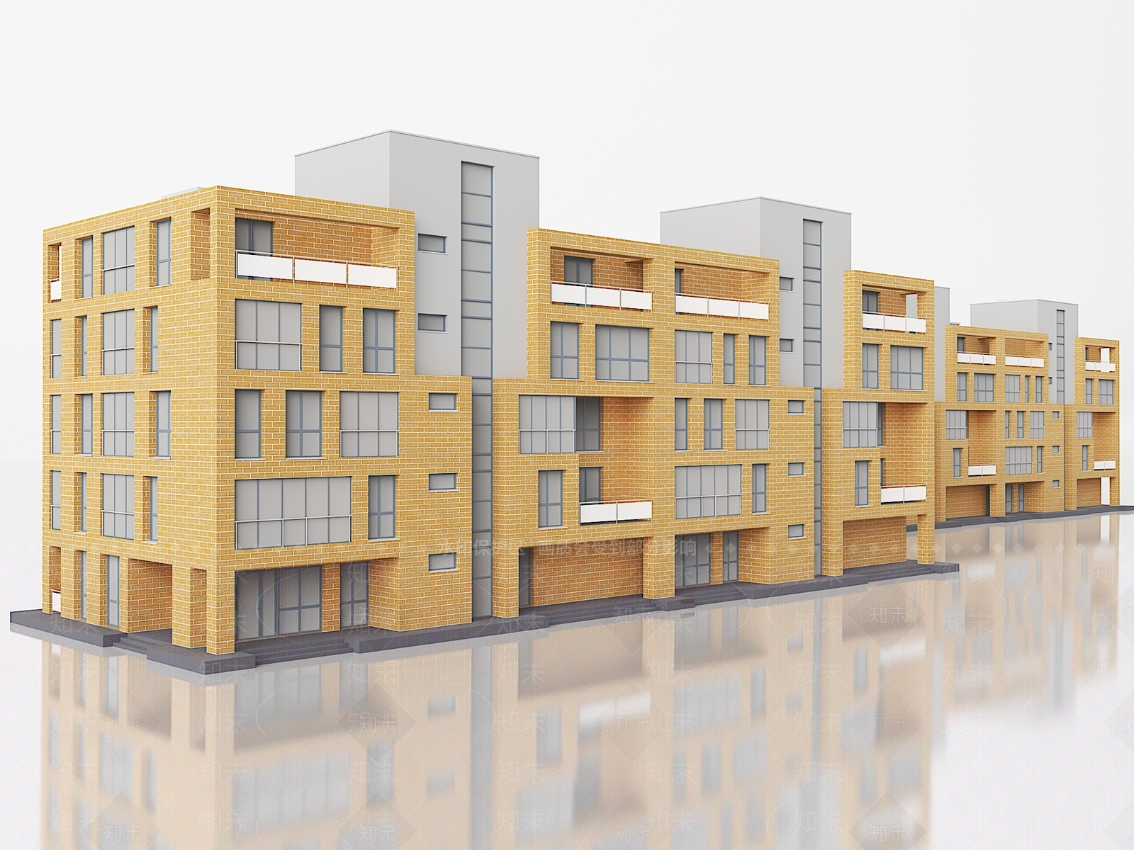 现代办公楼3D模型下载【ID:1187669011】