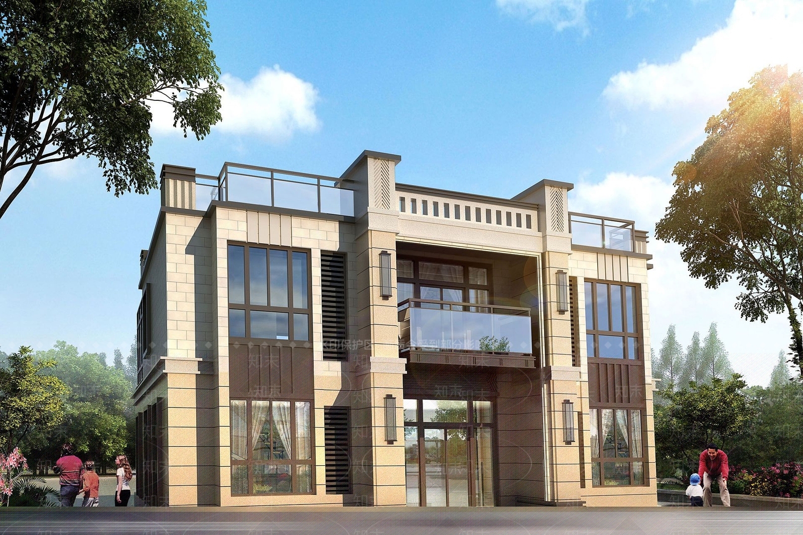 现代其他建筑外观3D模型下载【ID:1187686710】