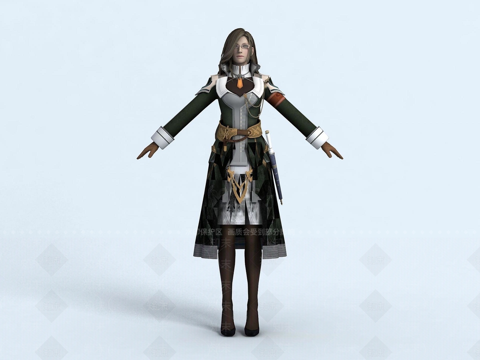 现代虚拟人物3D模型下载【ID:1187686010】
