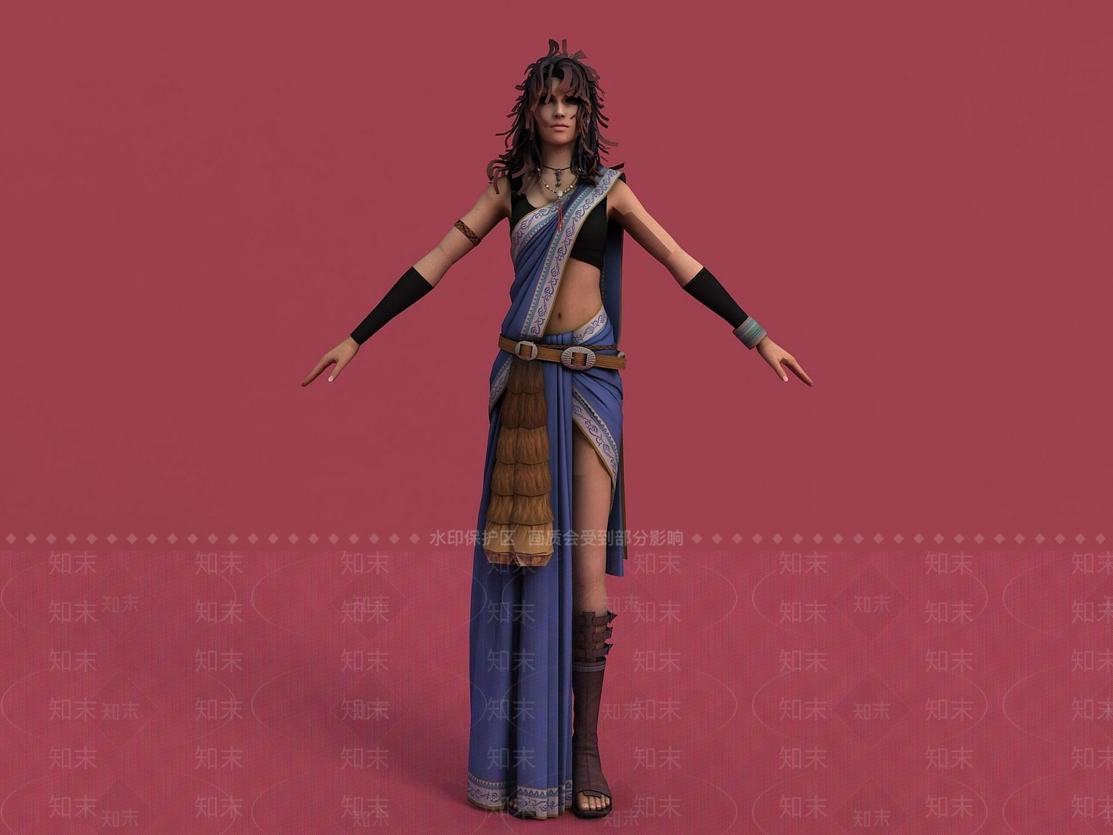 现代虚拟人物3D模型下载【ID:1187686642】