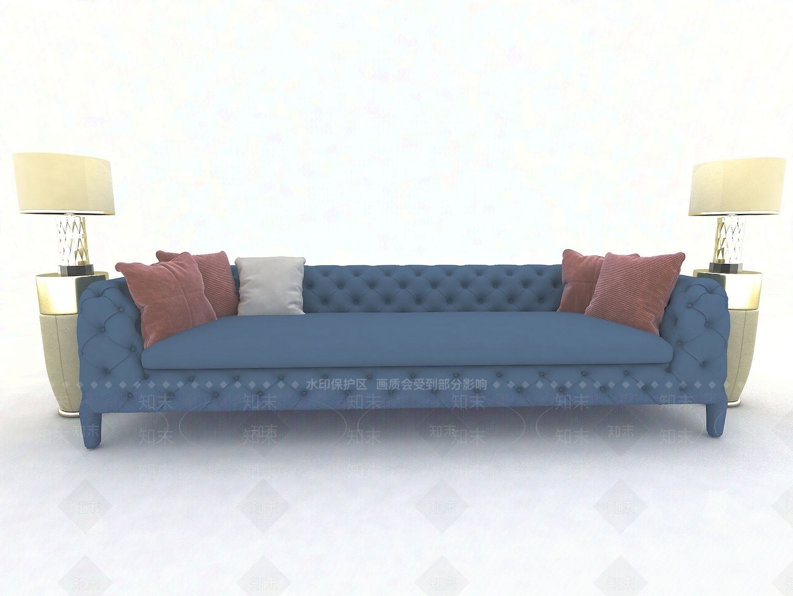 现代双人沙发3D模型下载【ID:1187672495】