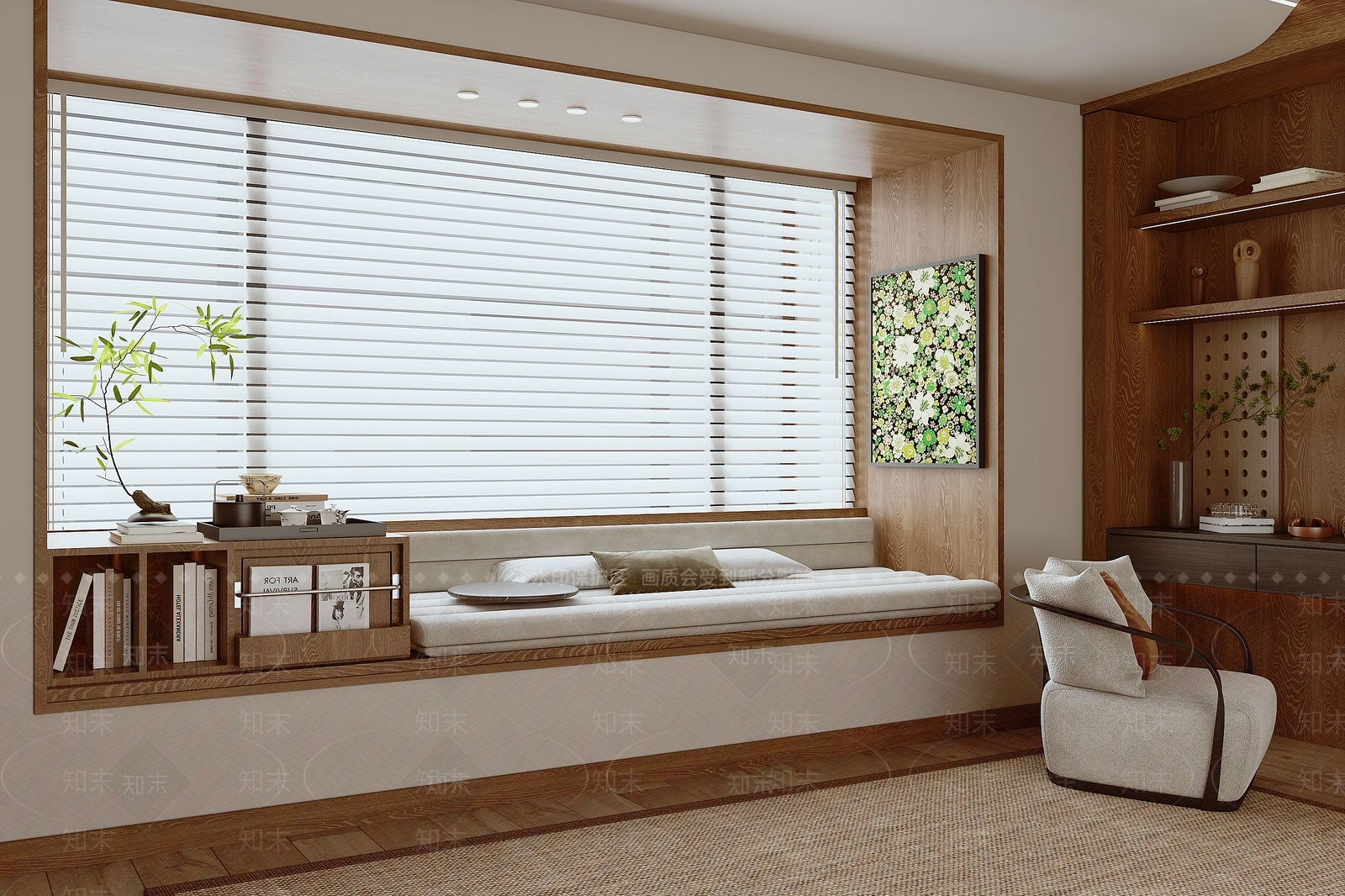 现代飘窗3D模型下载【ID:1187676092】