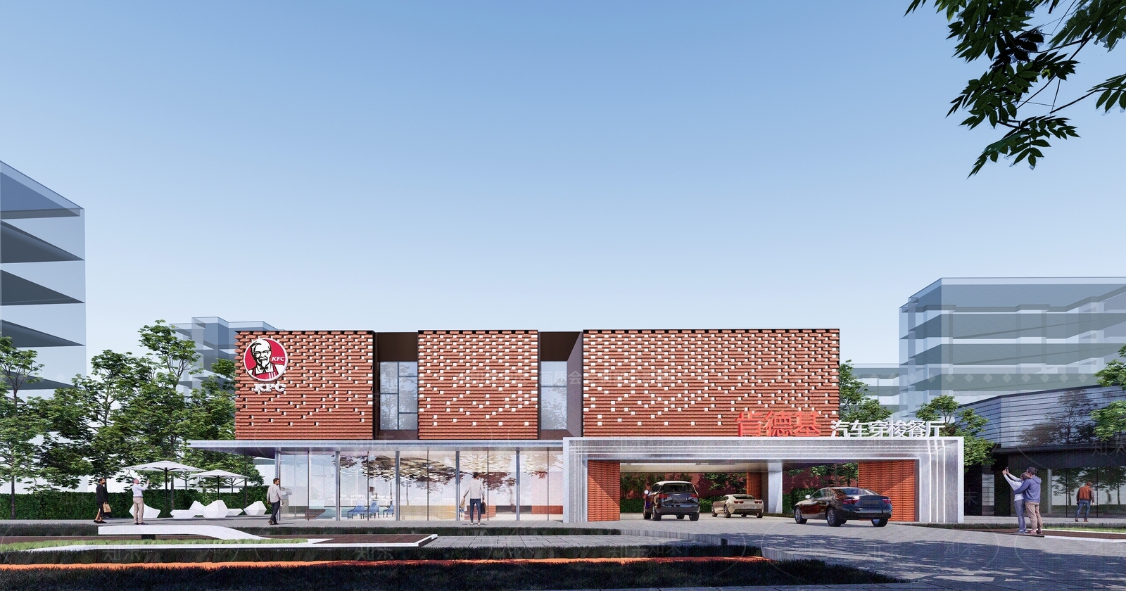 现代工业餐饮建筑SU模型下载【ID:1187676190】