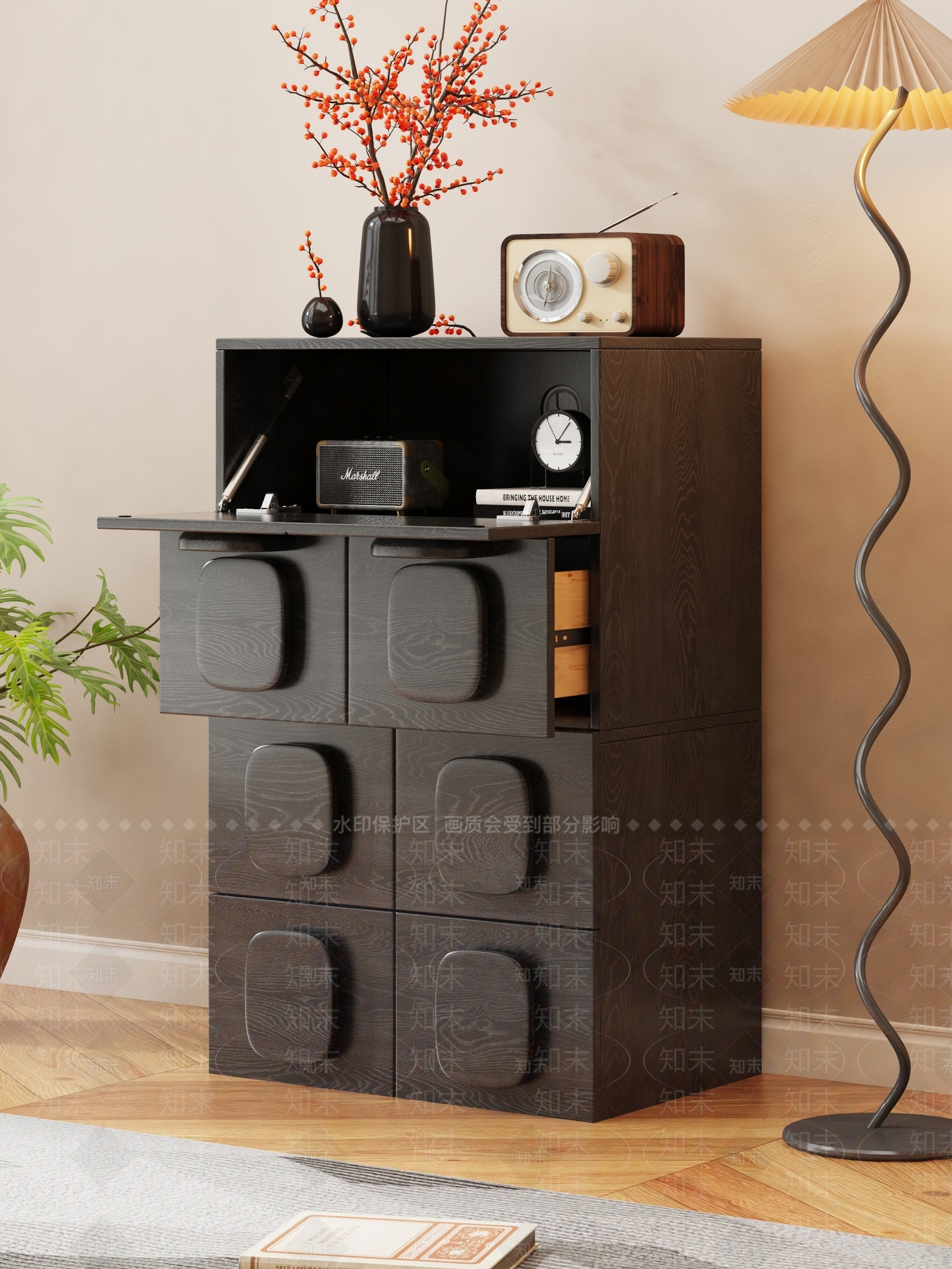 中古北欧斗柜3D模型下载【ID:1187679158】