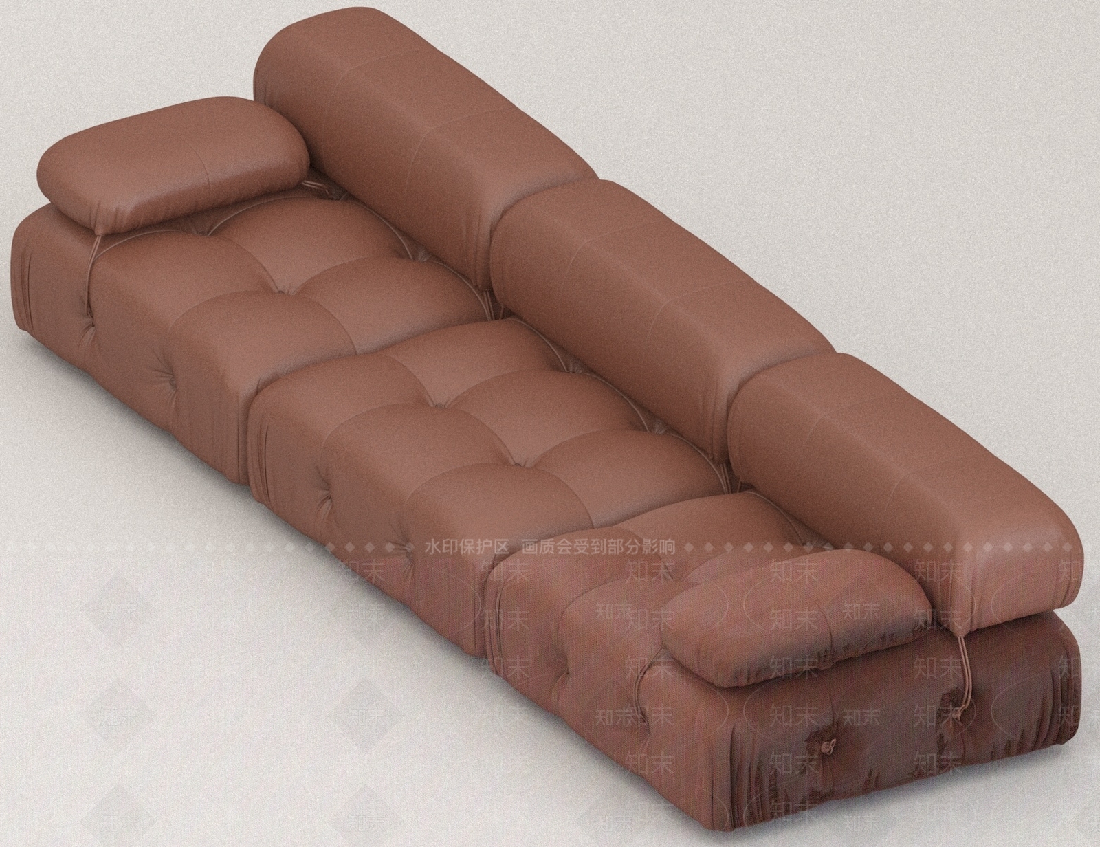 现代三人沙发3D模型下载【ID:1187680178】