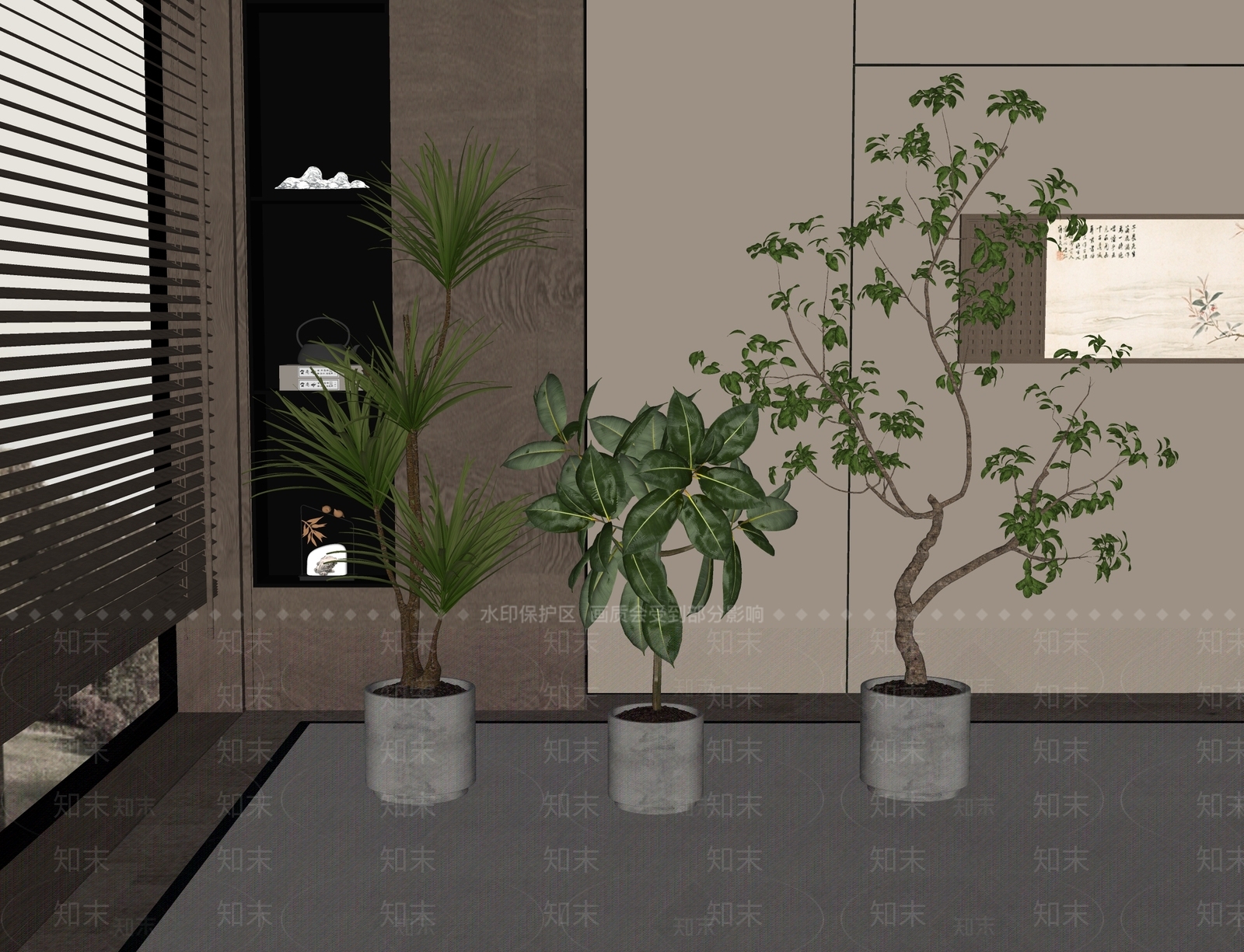 盆栽SU模型下载【ID:1187680398】