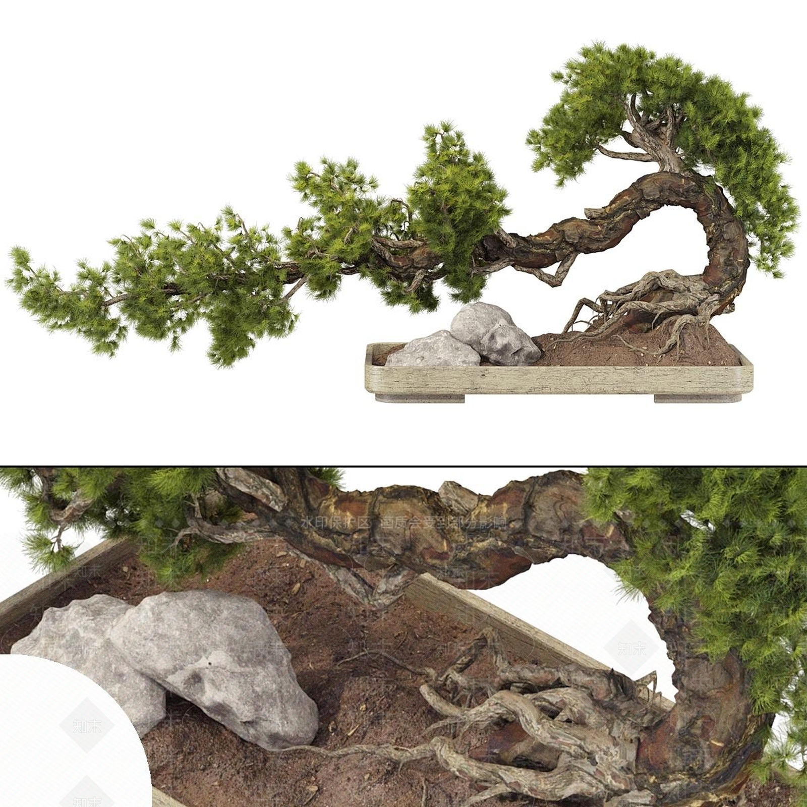 盆栽3D模型下载【ID:1187683149】