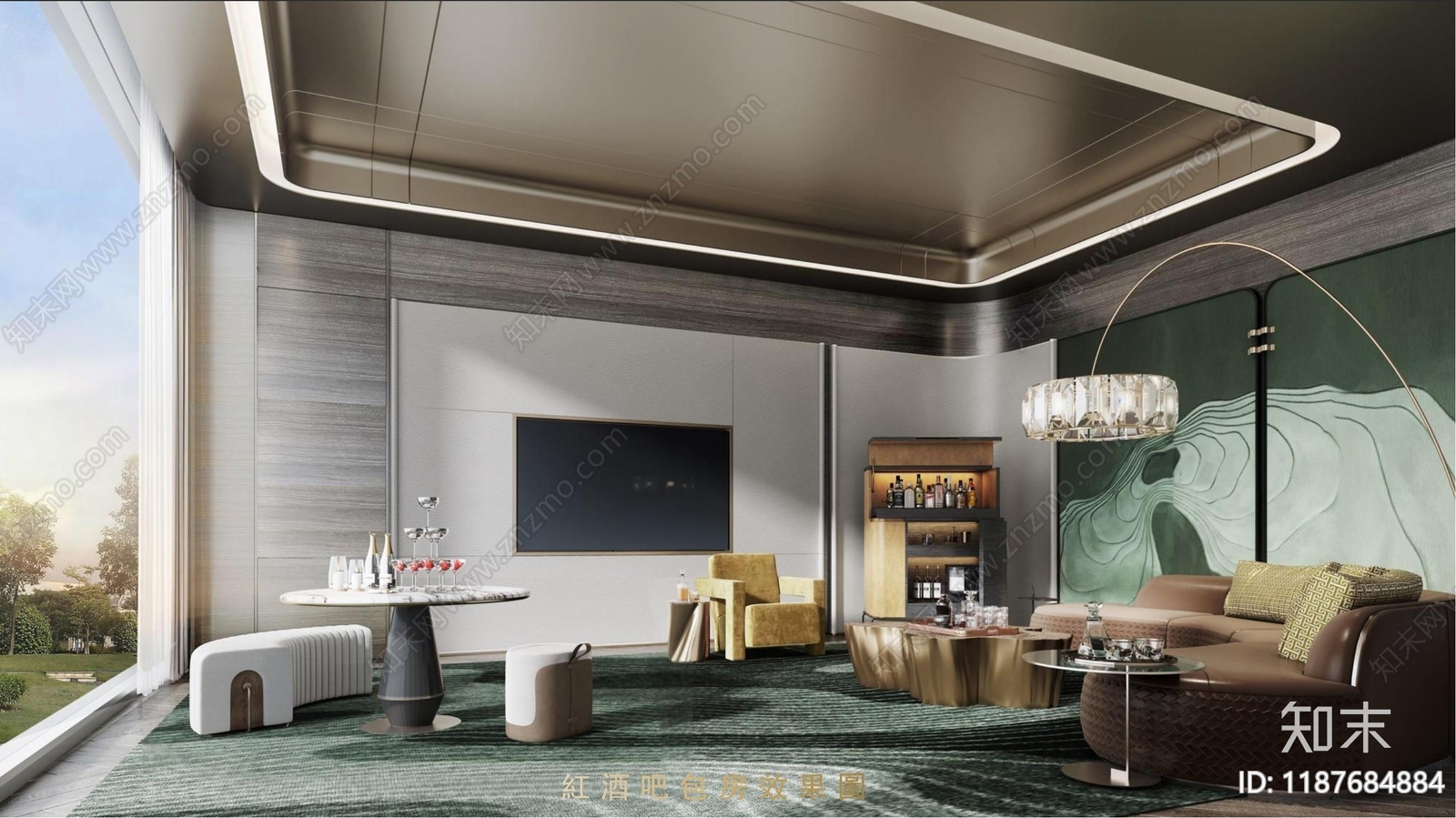 现代会所施工图下载【ID:1187684884】