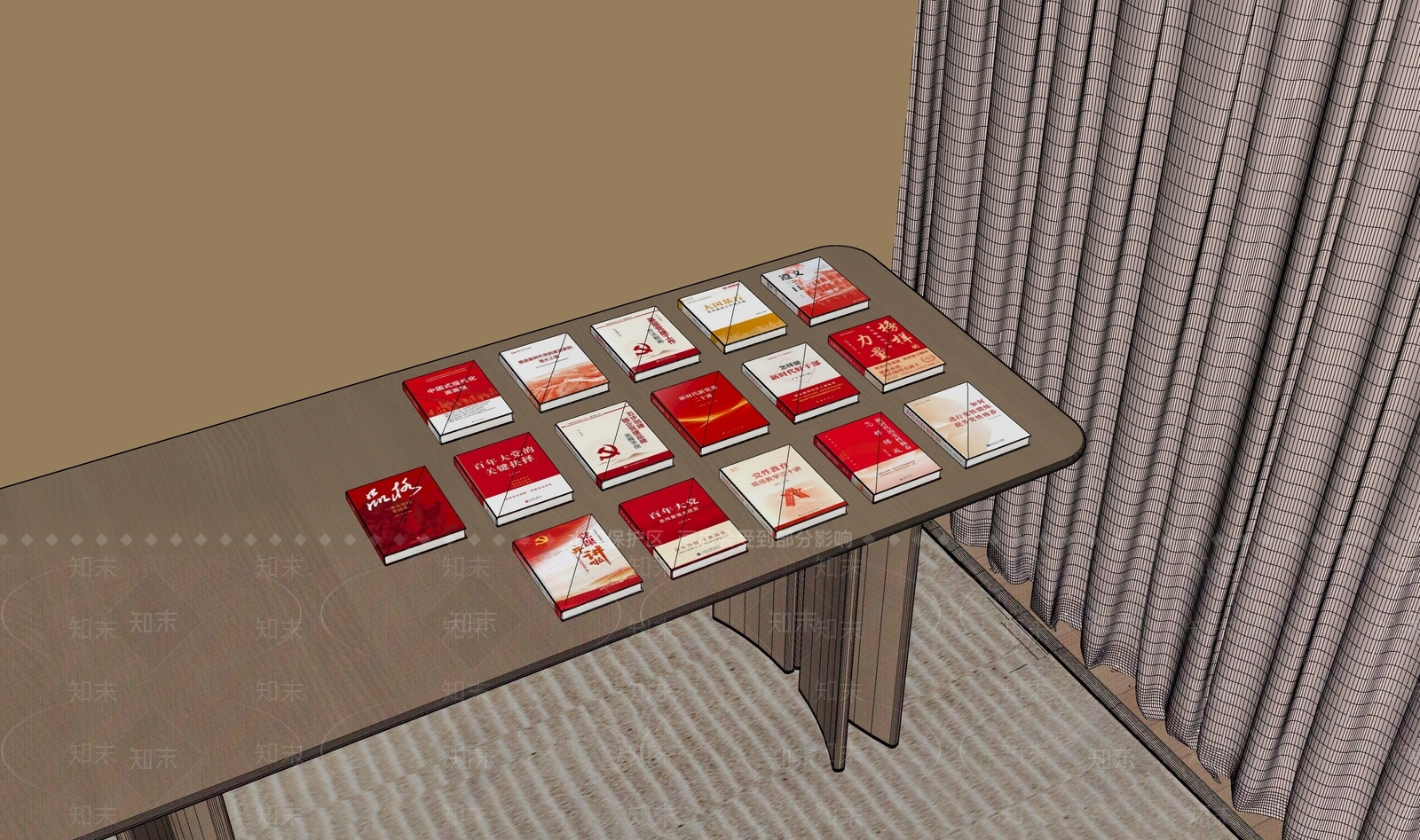 现代书籍SU模型下载【ID:1187684687】