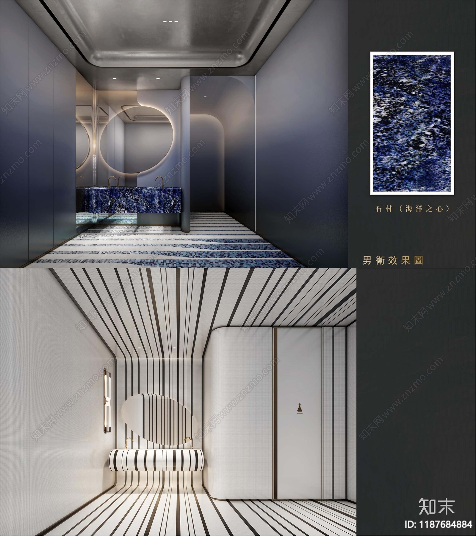 现代会所cad施工图下载【ID:1187684884】