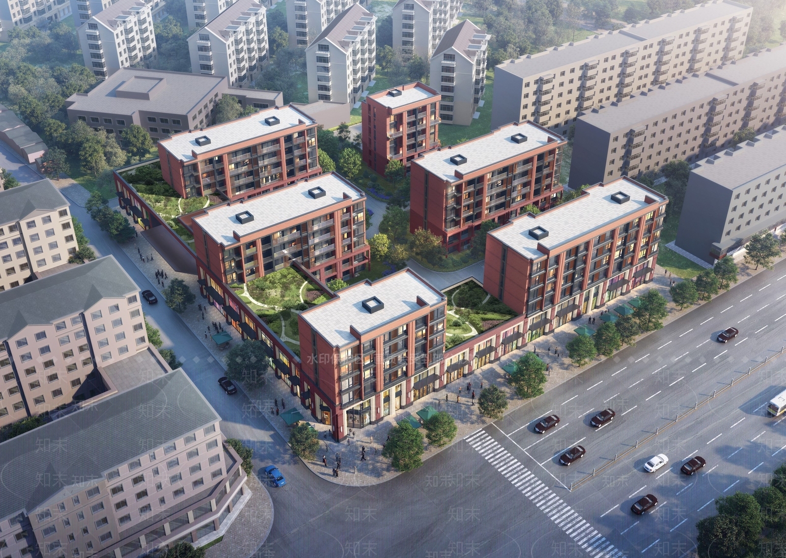 现代新中式多层住宅SU模型下载【ID:1187686153】