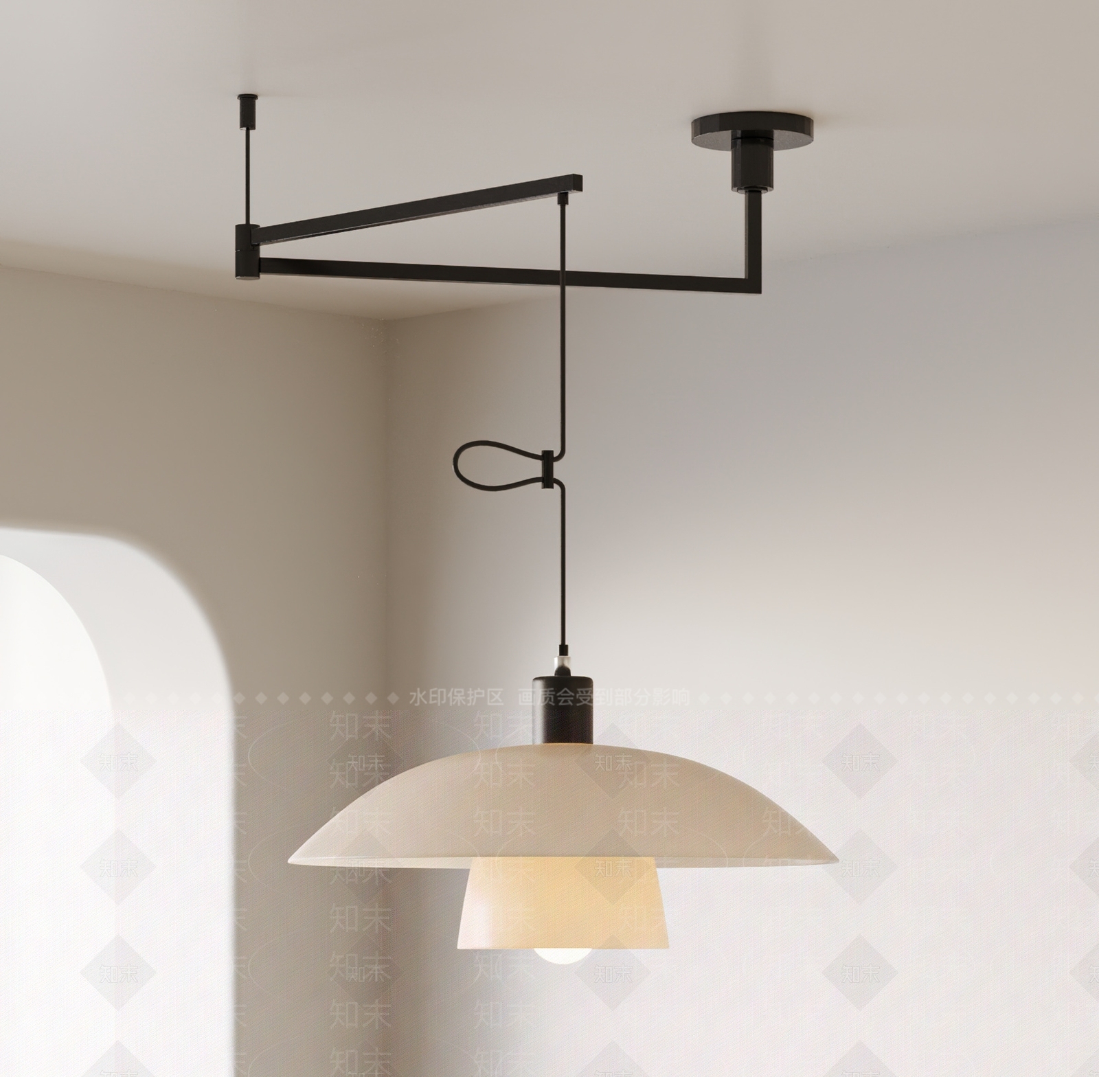 现代北欧吊灯3D模型下载【ID:1187686545】