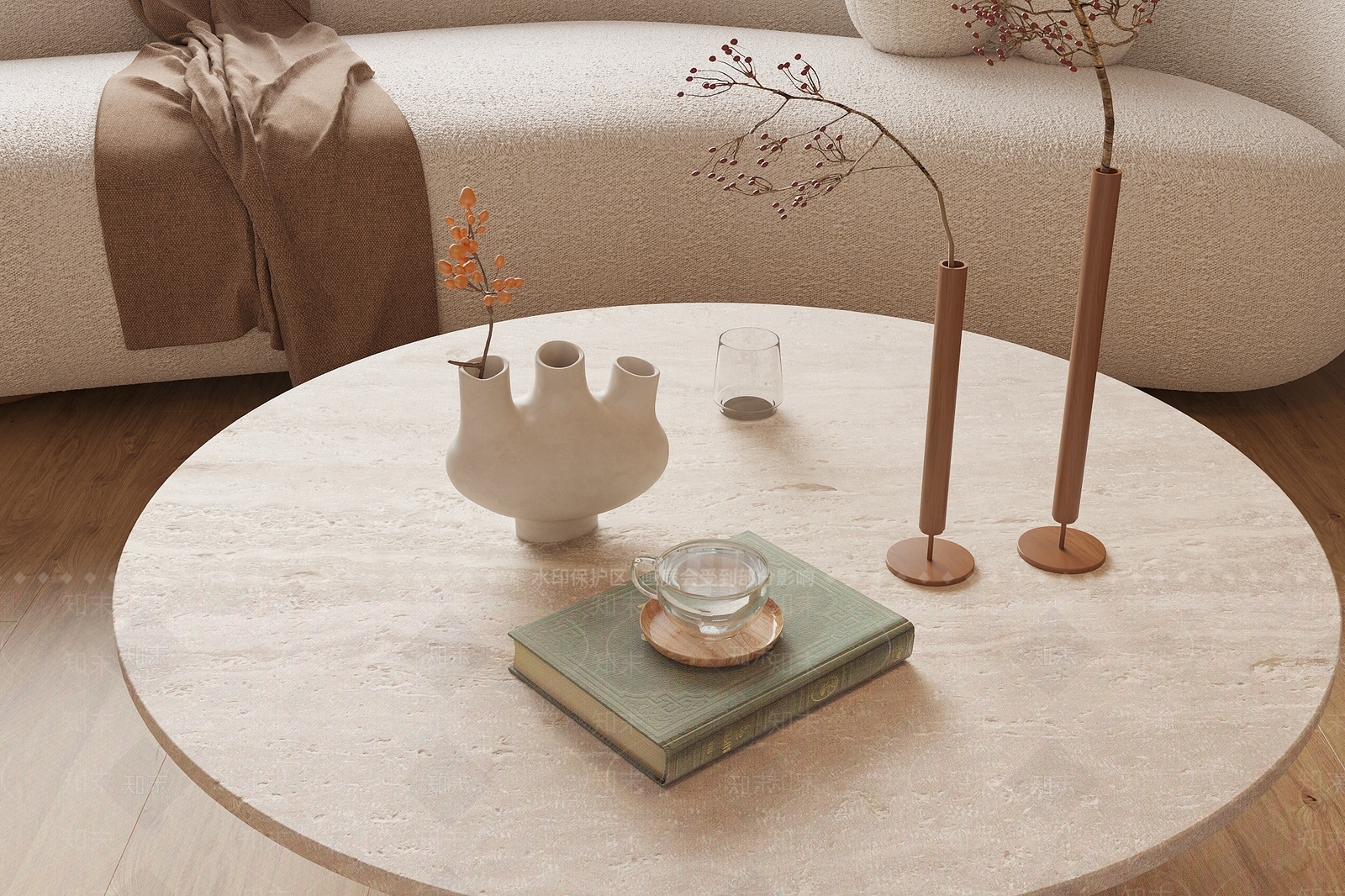 中古侘寂摆件组合3D模型下载【ID:1187689127】