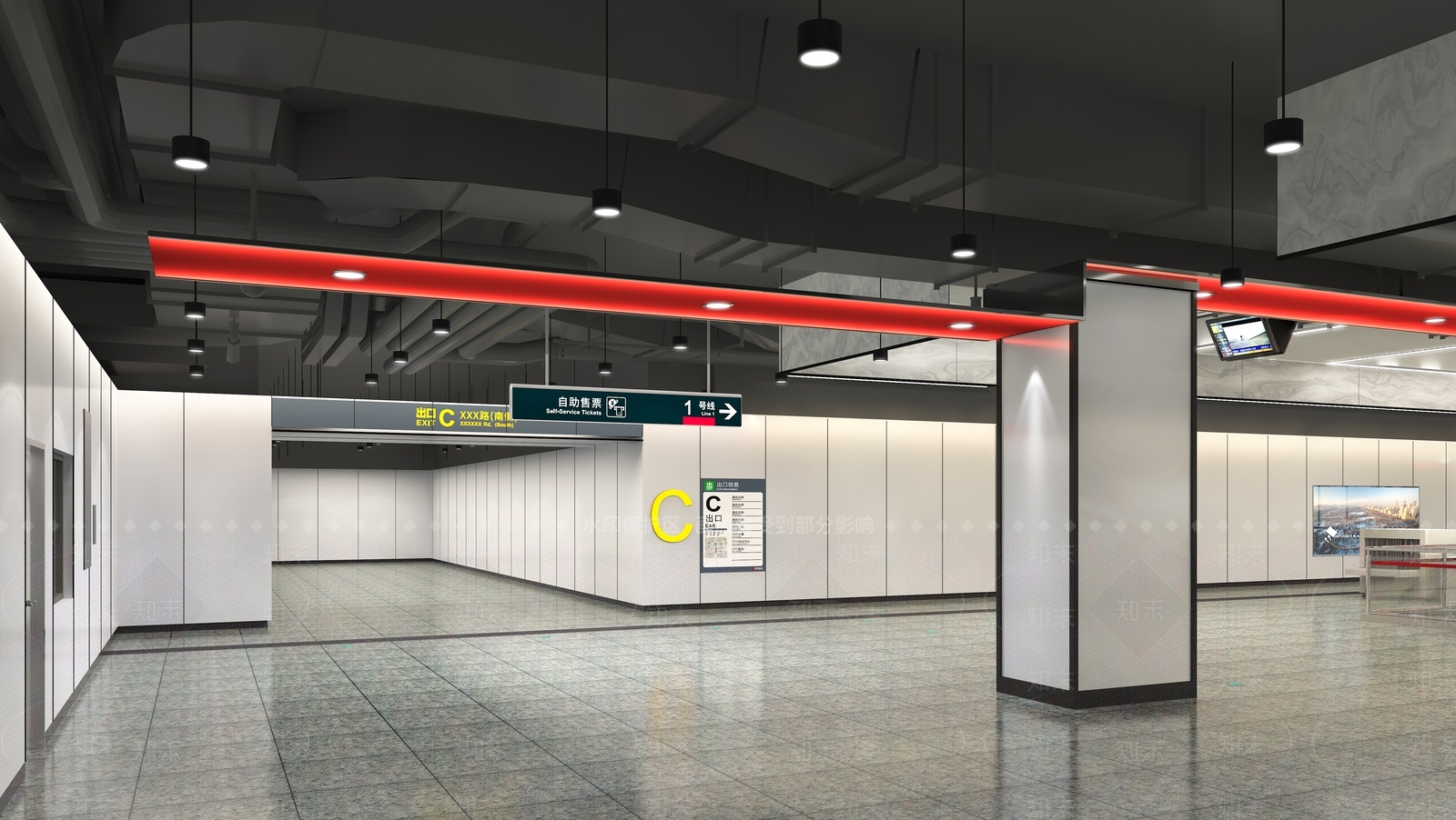现代车站3D模型下载【ID:1187693267】