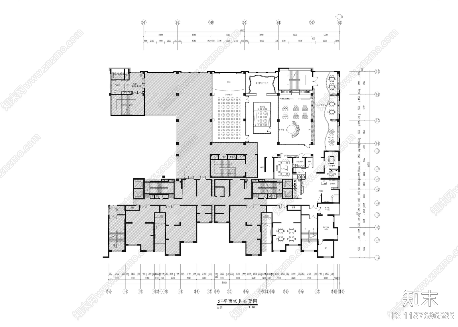 现代幼儿园cad施工图下载【ID:1187696585】
