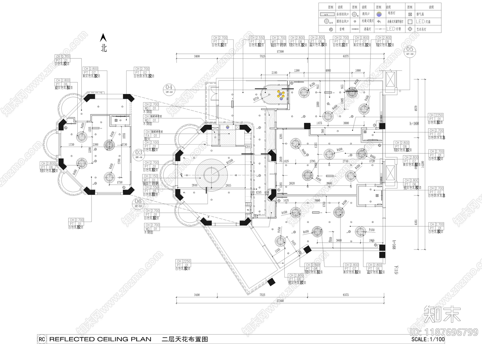 现代幼儿园cad施工图下载【ID:1187696799】