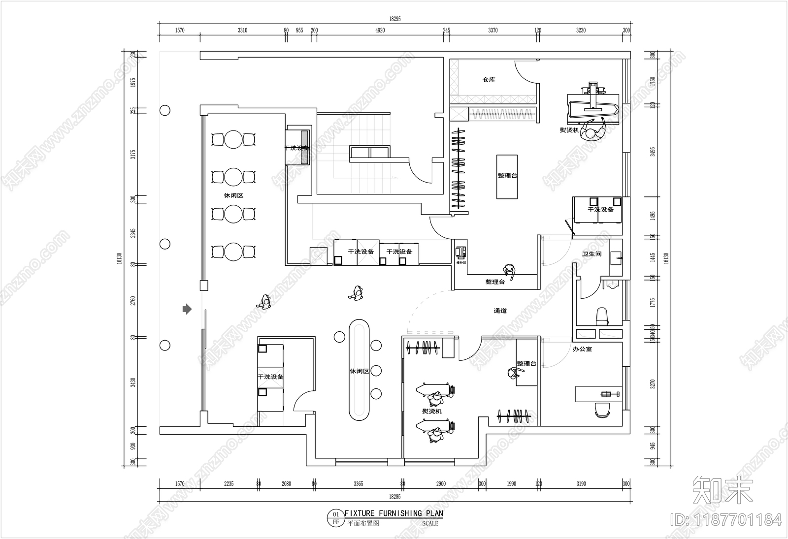 其他商业空间cad施工图下载【ID:1187701184】