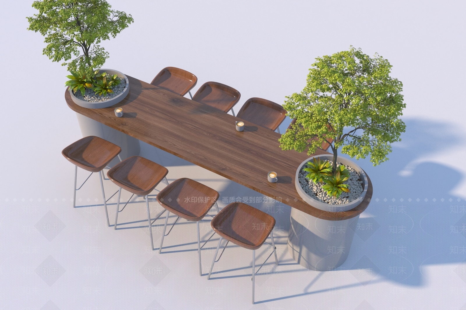 现代吧台3D模型下载【ID:1187702882】