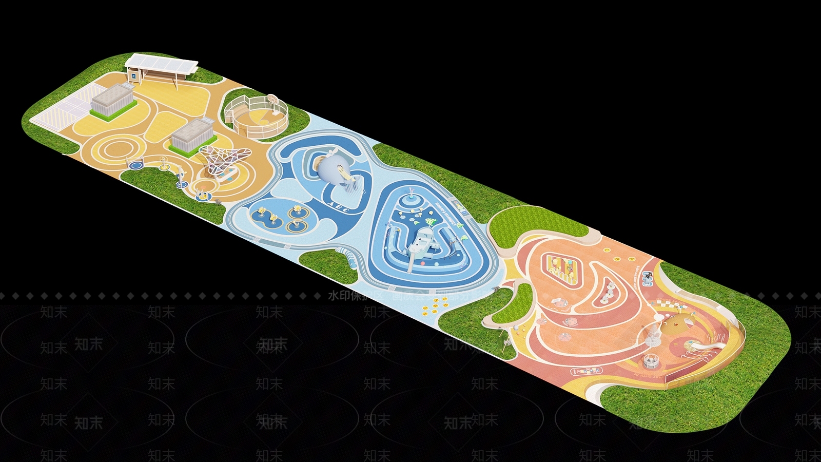 现代广场景观3D模型下载【ID:1187703785】